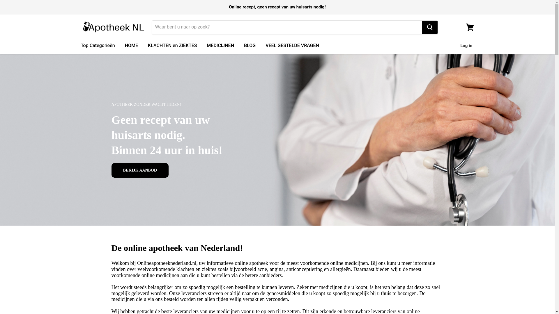 website screenshot of https://apotheek24online.nl/