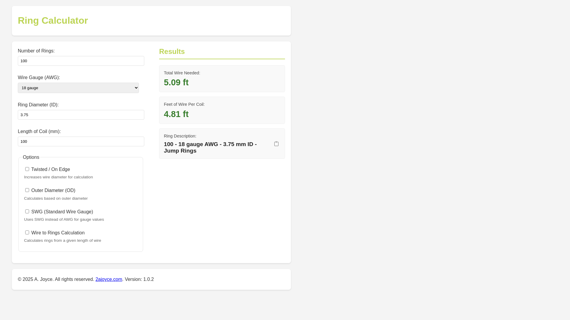 website screenshot of https://ring-calculator.pages.dev/