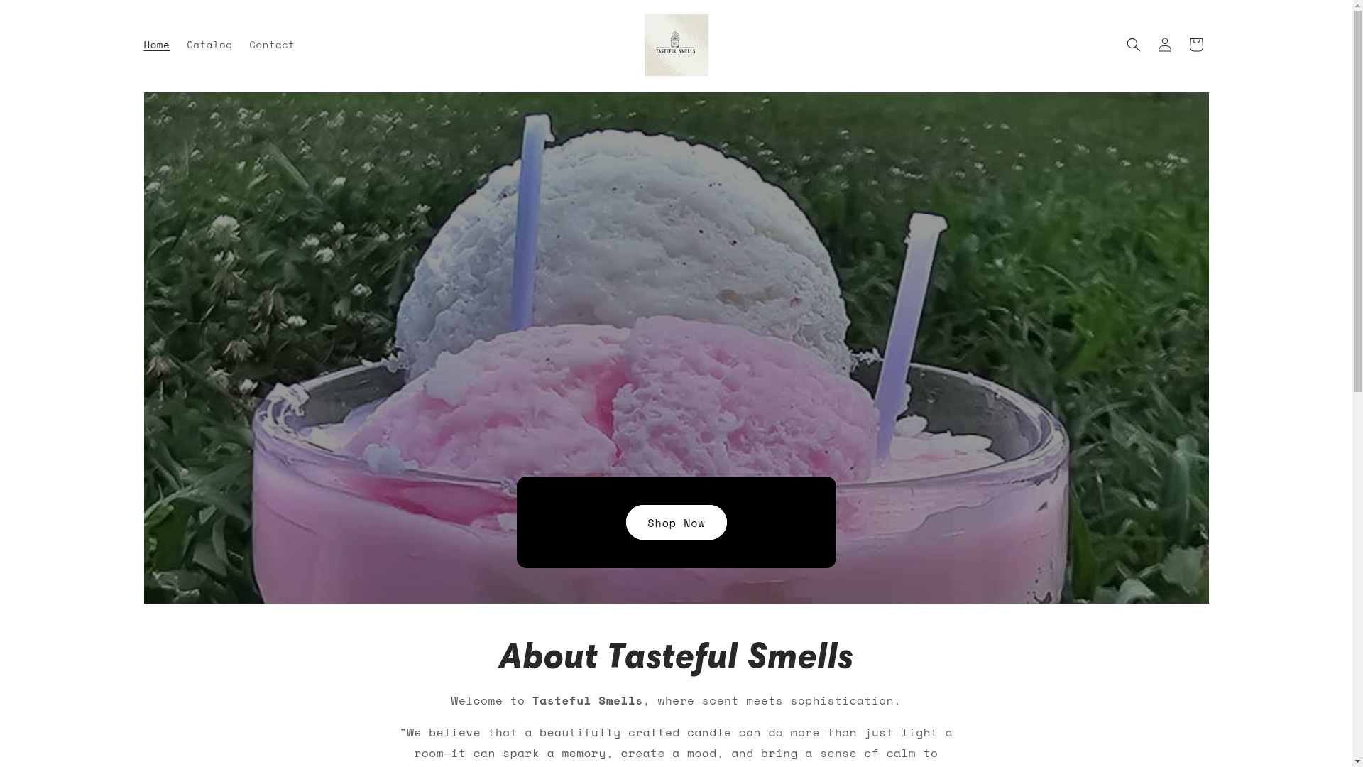website screenshot of https://tastefulsmells.com/