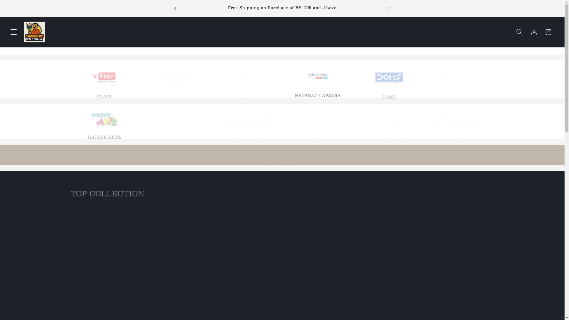 website screenshot of https://stationerywalebhaiya.com/
