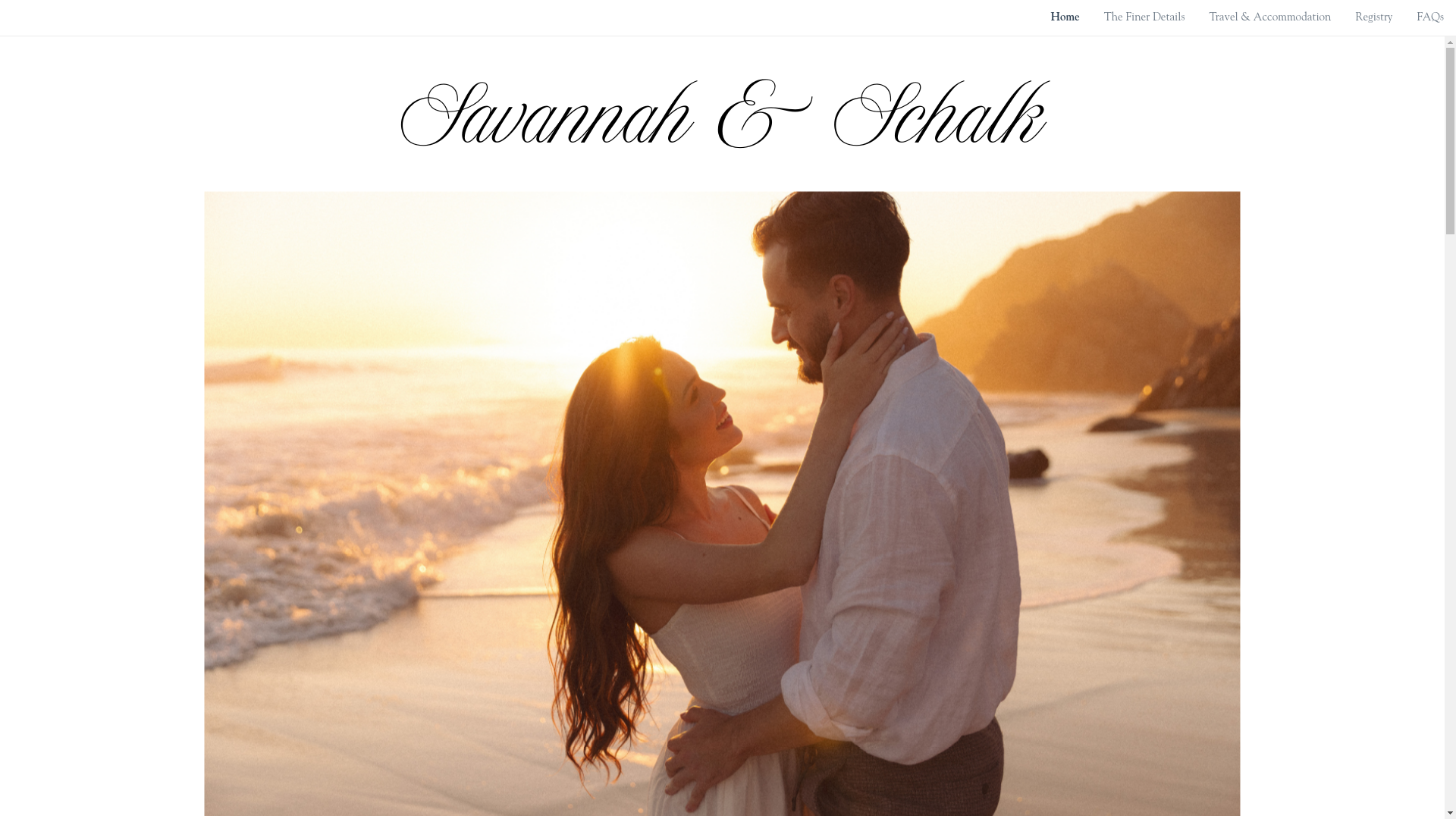 website screenshot of https://savannahandschalk.com/