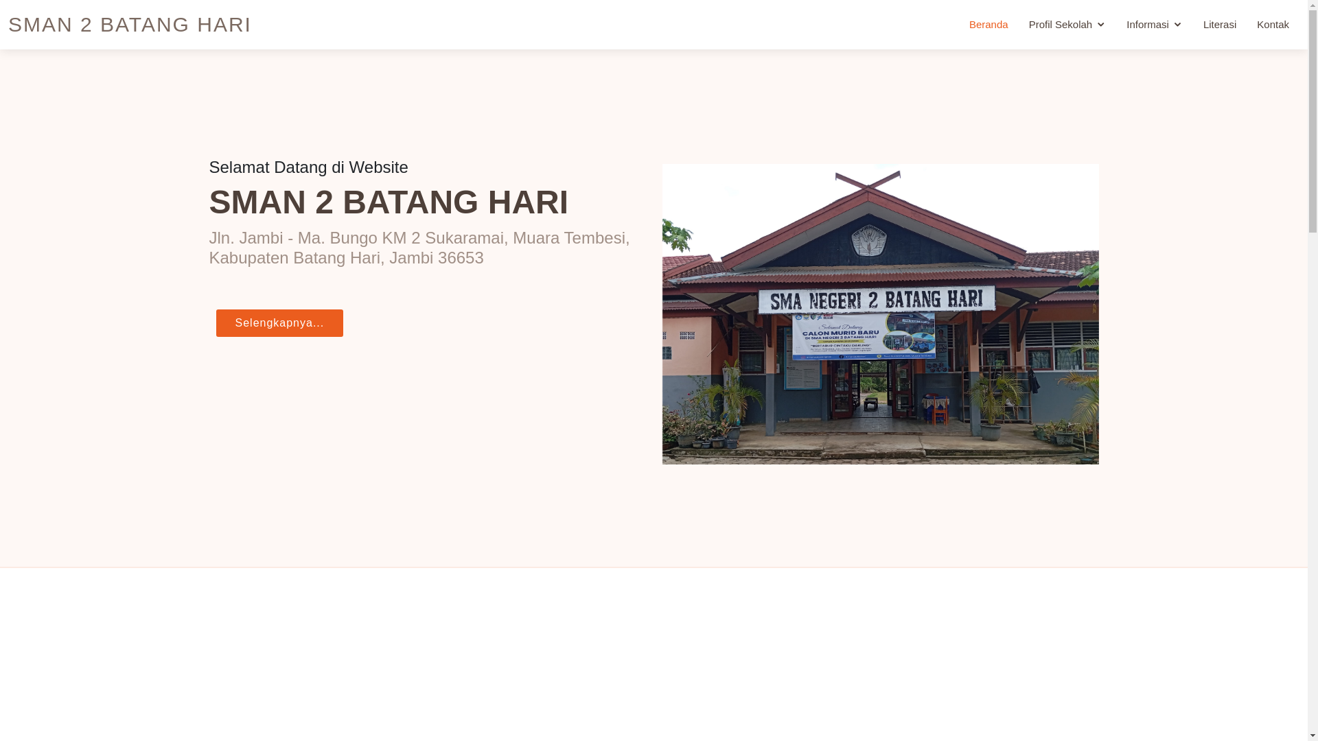 website screenshot of https://sman2batanghari.sch.id/