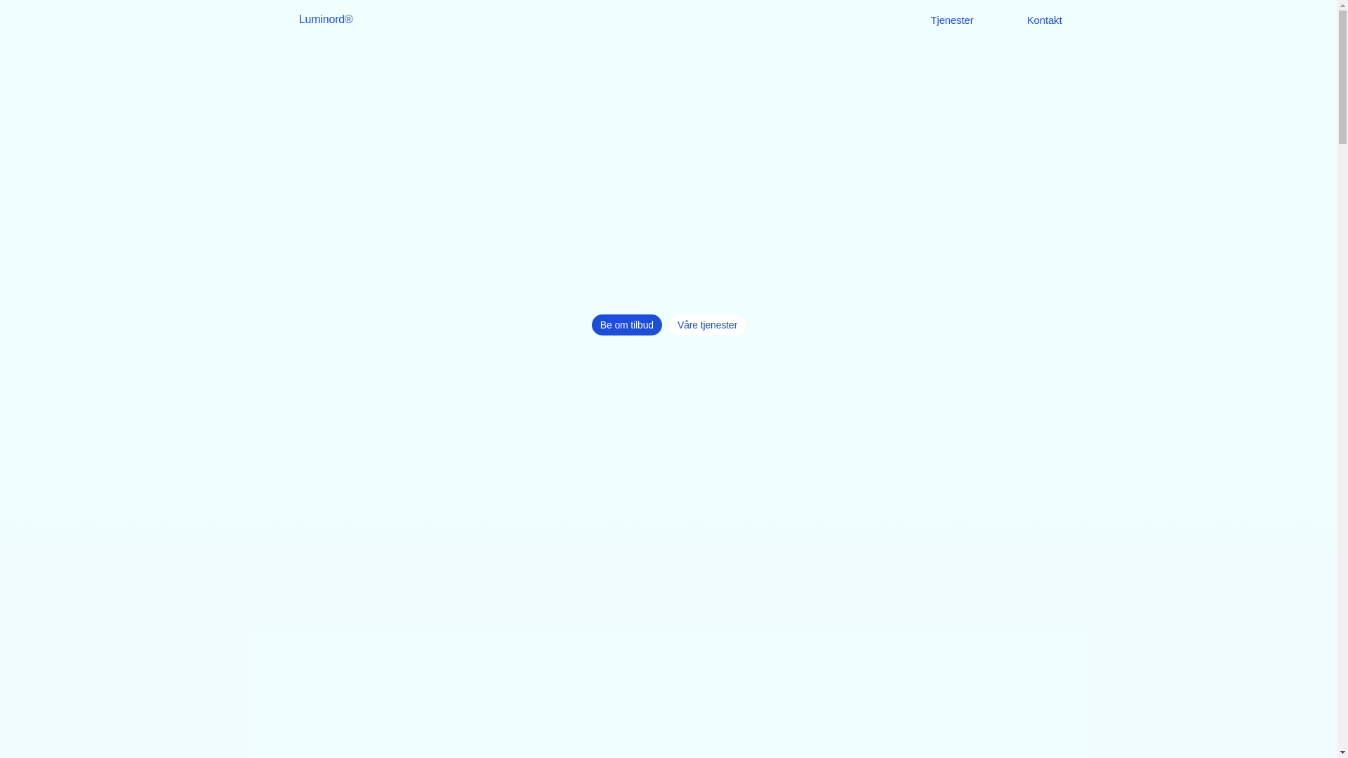 website screenshot of https://luminord.no/