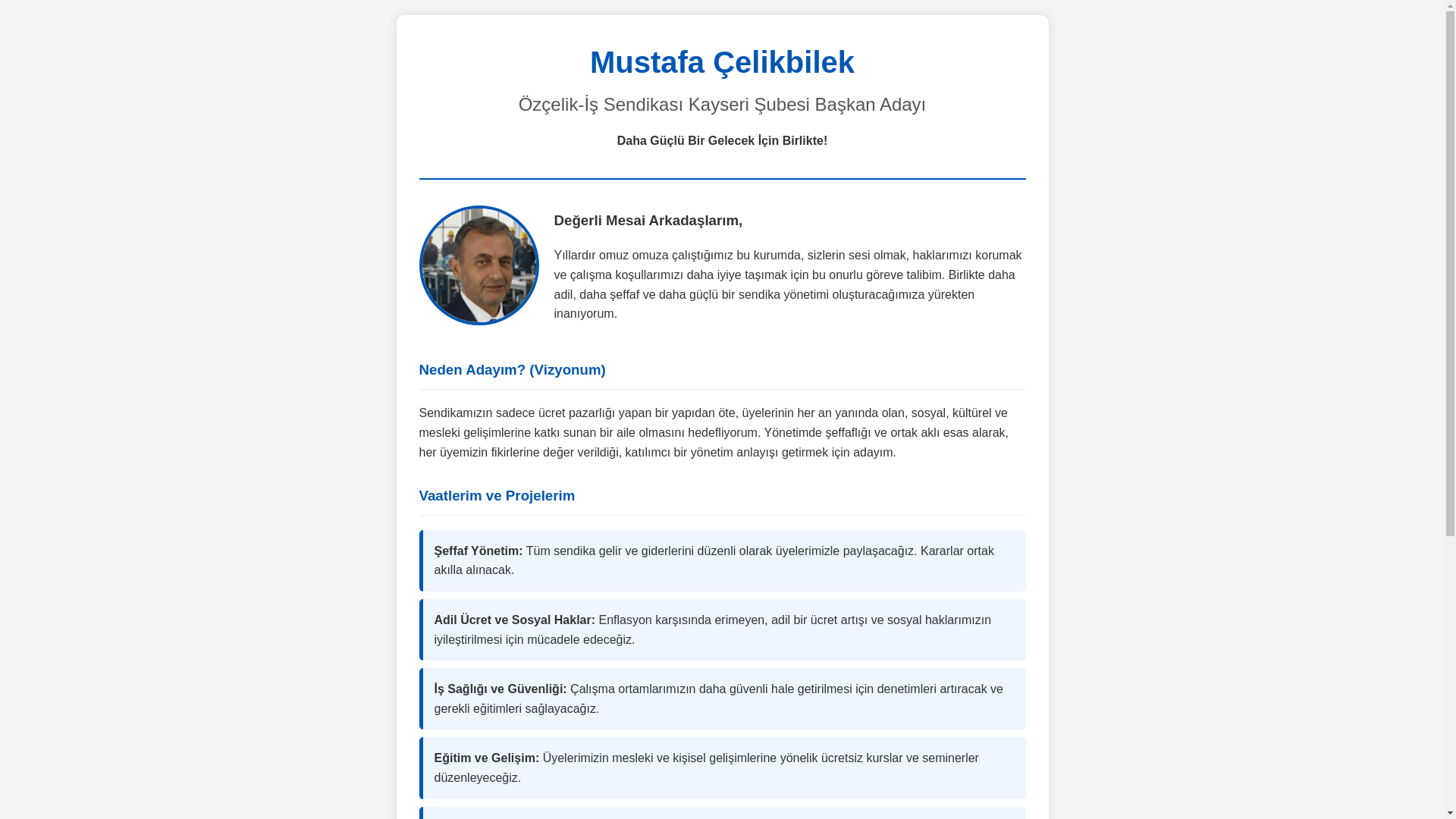 website screenshot of https://mustafacelikbilek.pages.dev/