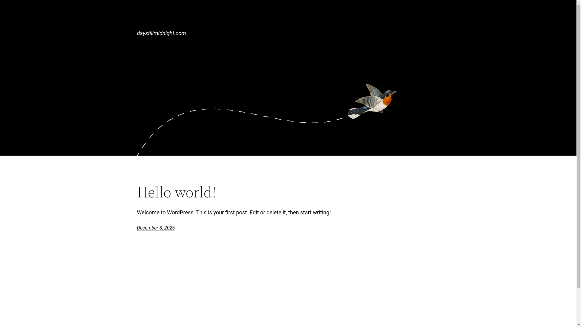 website screenshot of https://daystillmidnight.com/