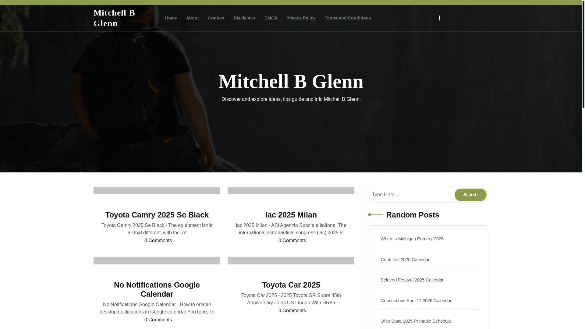 website screenshot of https://mitchellbglennj.pages.dev/