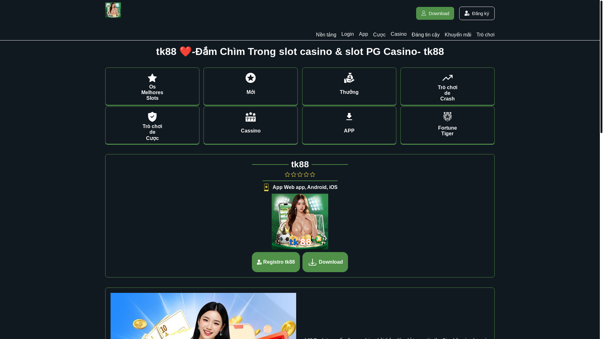 website screenshot of https://tk88-v.com/