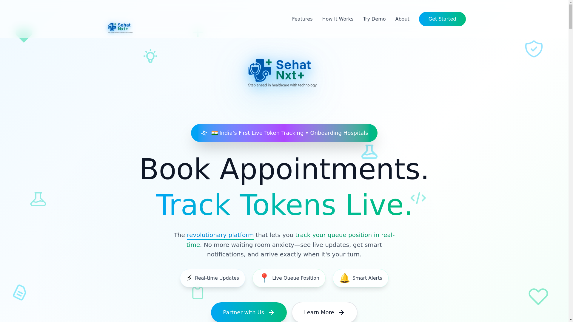 website screenshot of https://sehatnxt.in/