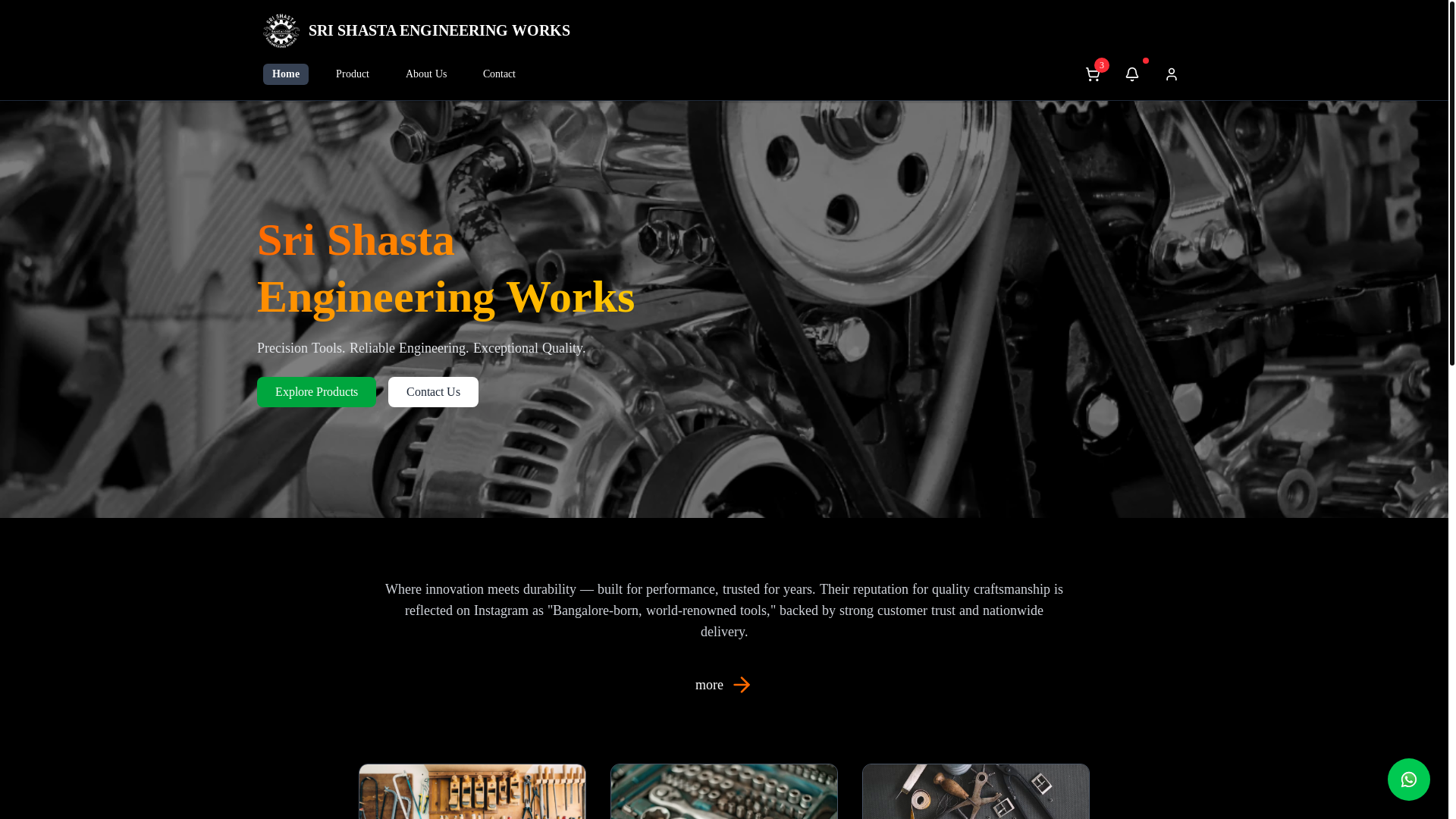 website screenshot of https://srishastabangalore.in/