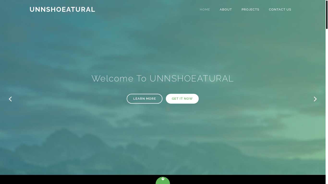website screenshot of http://unnshoeatural.com/