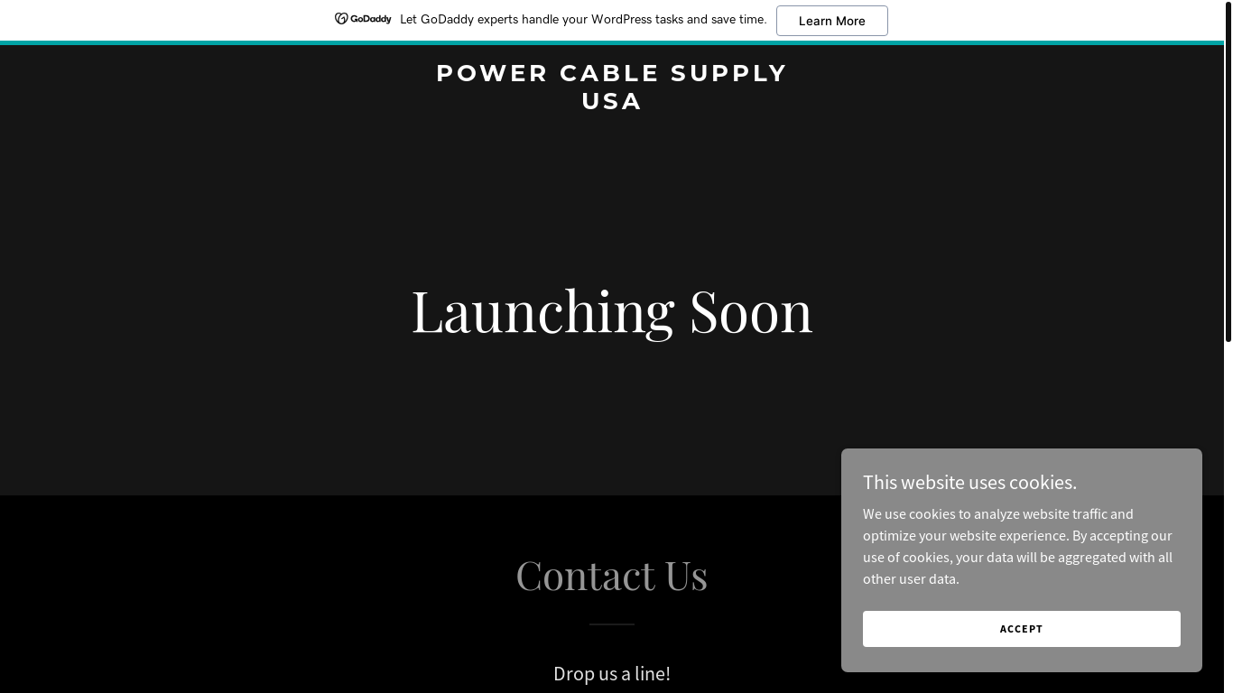 website screenshot of https://powercablesupplyusa.com/