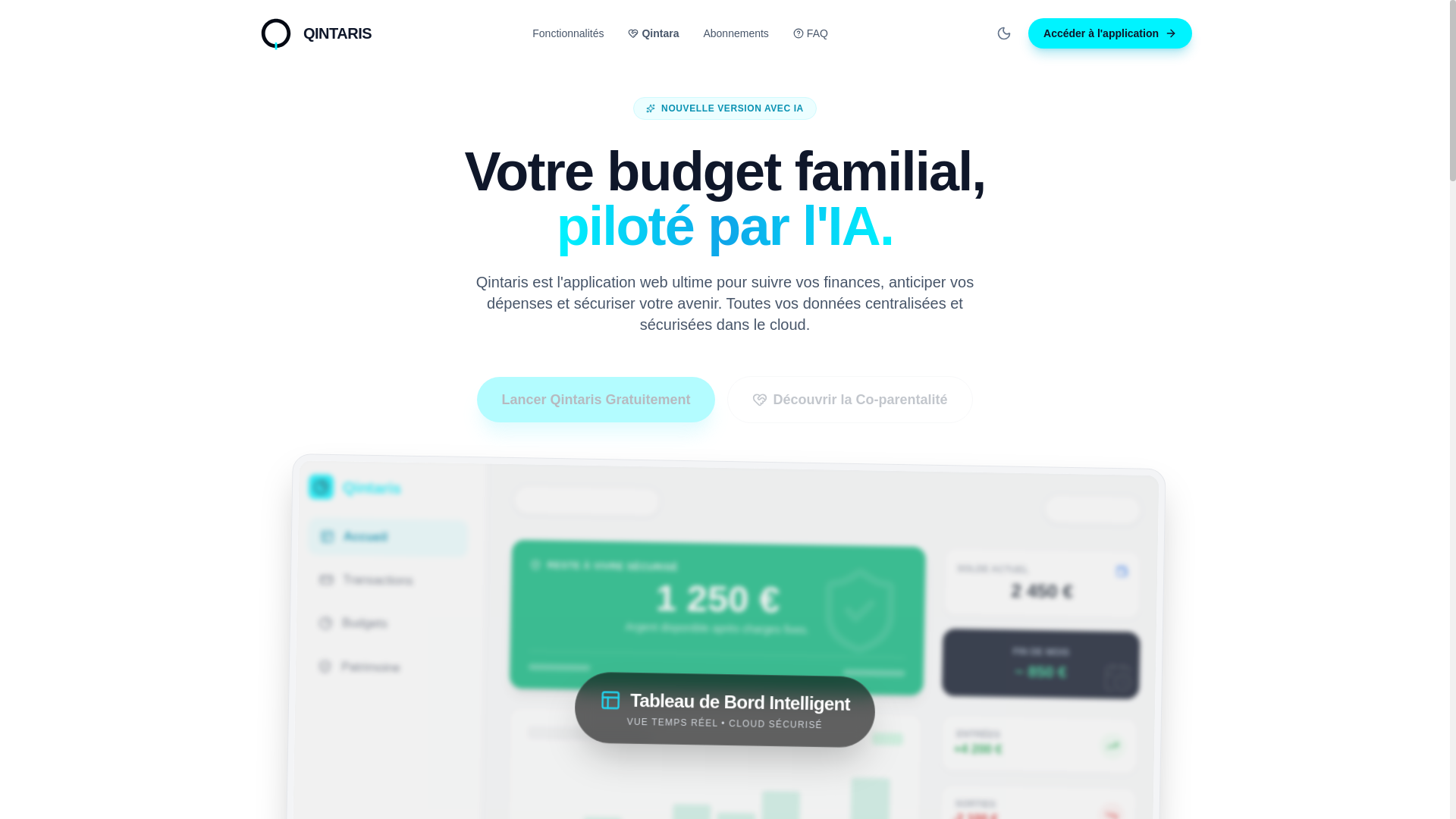 website screenshot of https://qintaris.pages.dev/