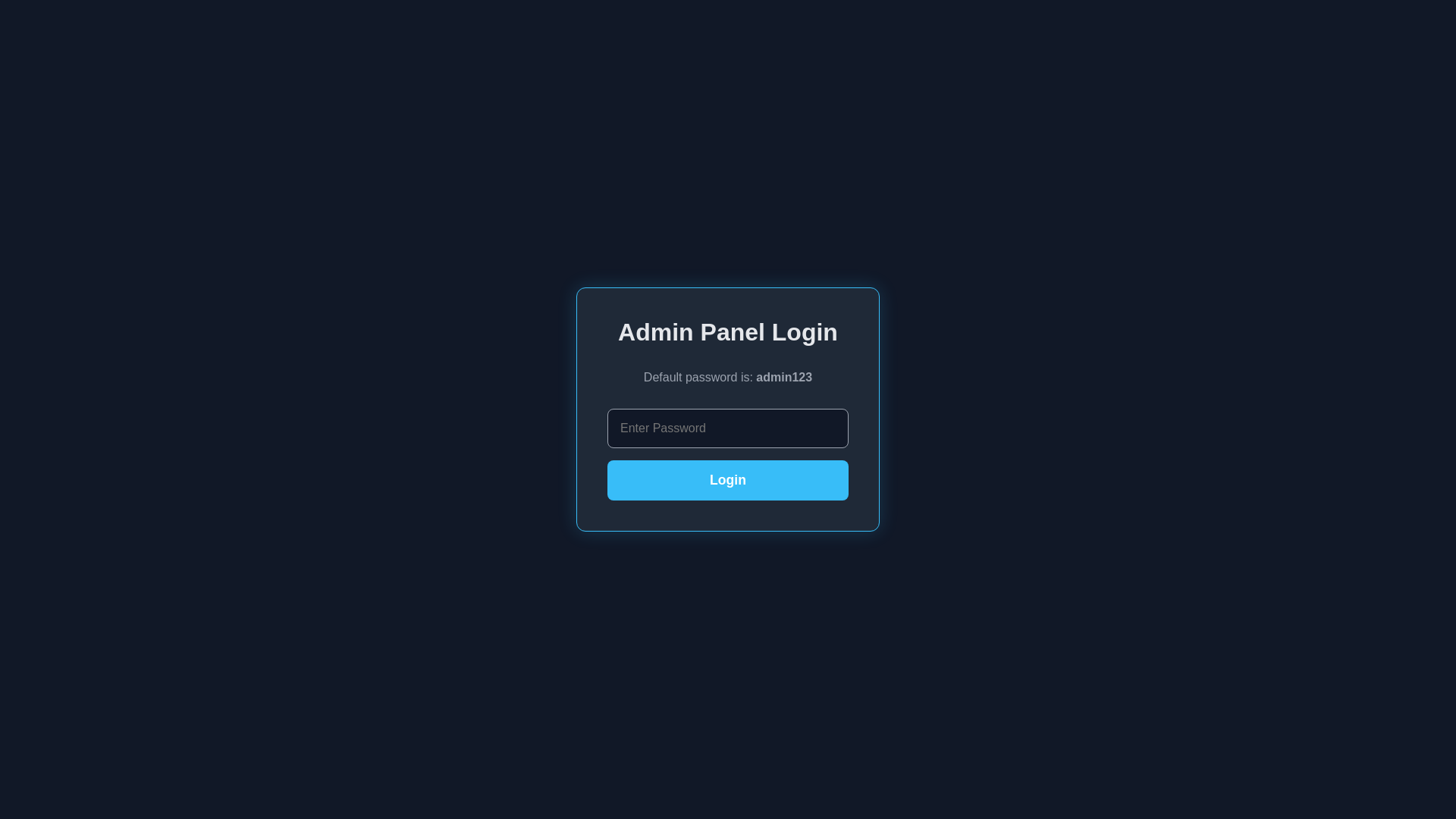 website screenshot of https://hackerstoreadminpanel.pages.dev/
