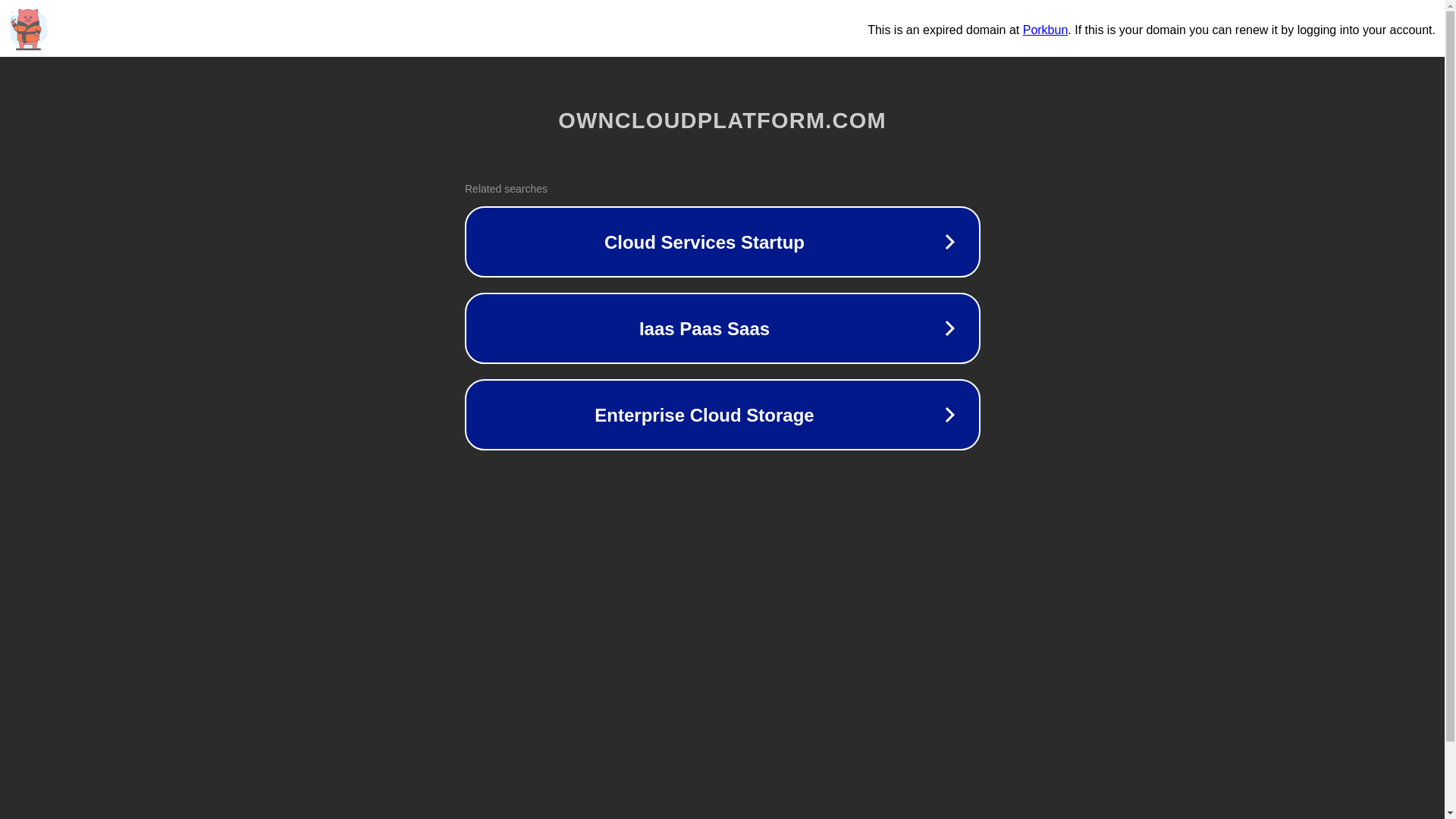 website screenshot of https://owncloudplatform.com/