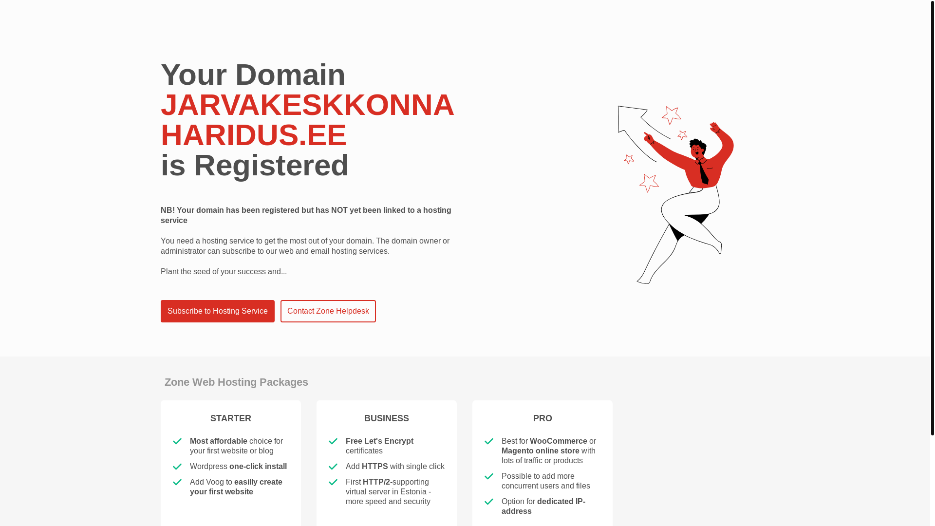 website screenshot of https://jarvakeskkonnaharidus.ee/