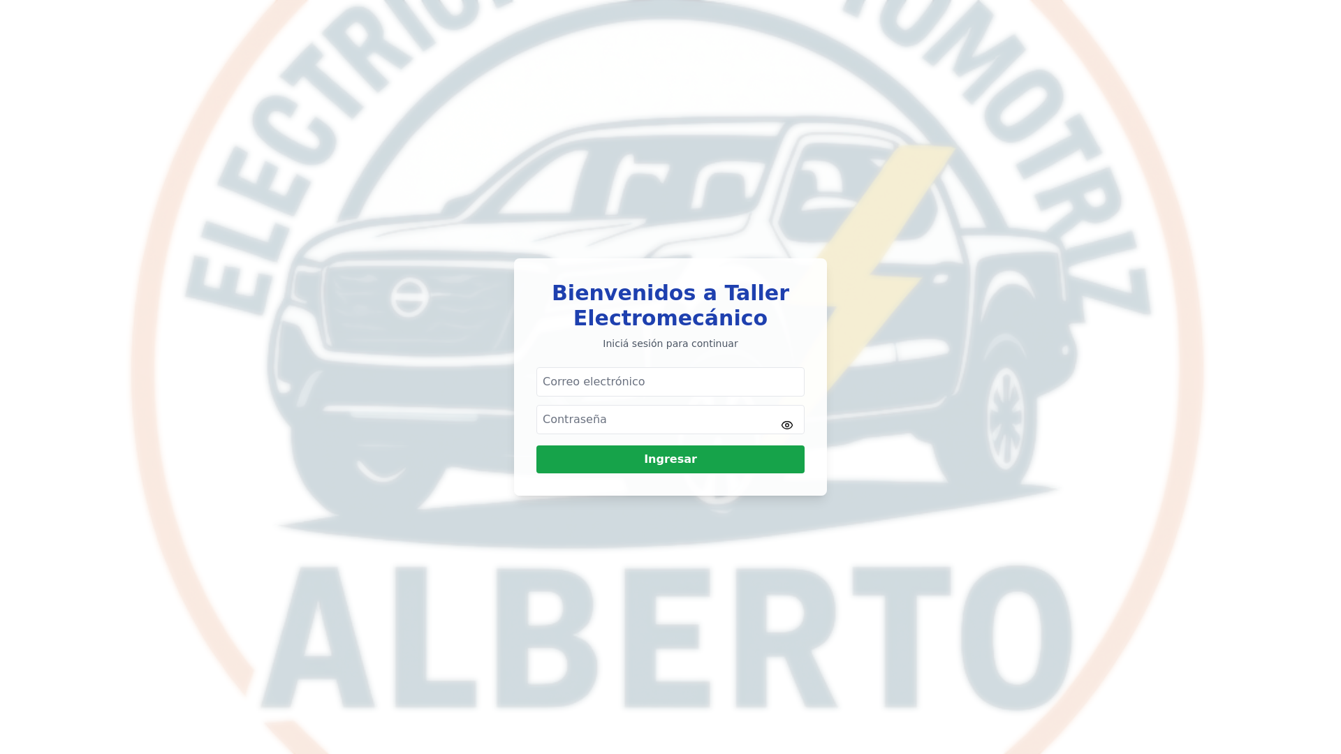 website screenshot of https://albertoelectricidadautomotriz.com.ar/