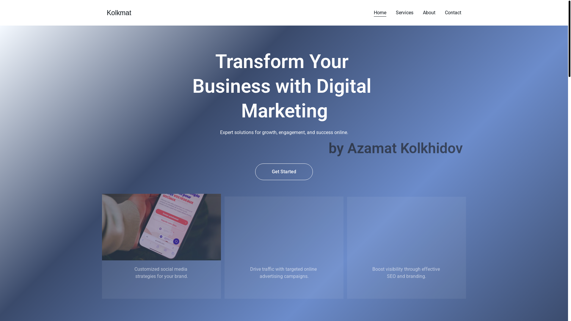 website screenshot of https://kolkmate.com/