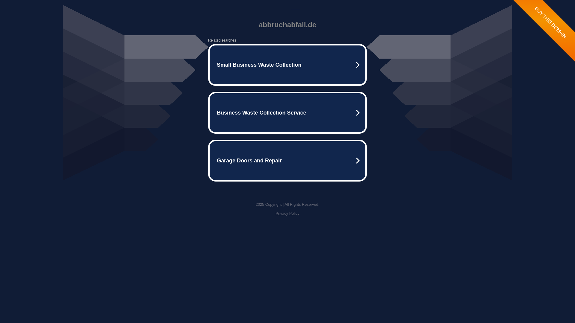 website screenshot of https://abbruchabfall.de/