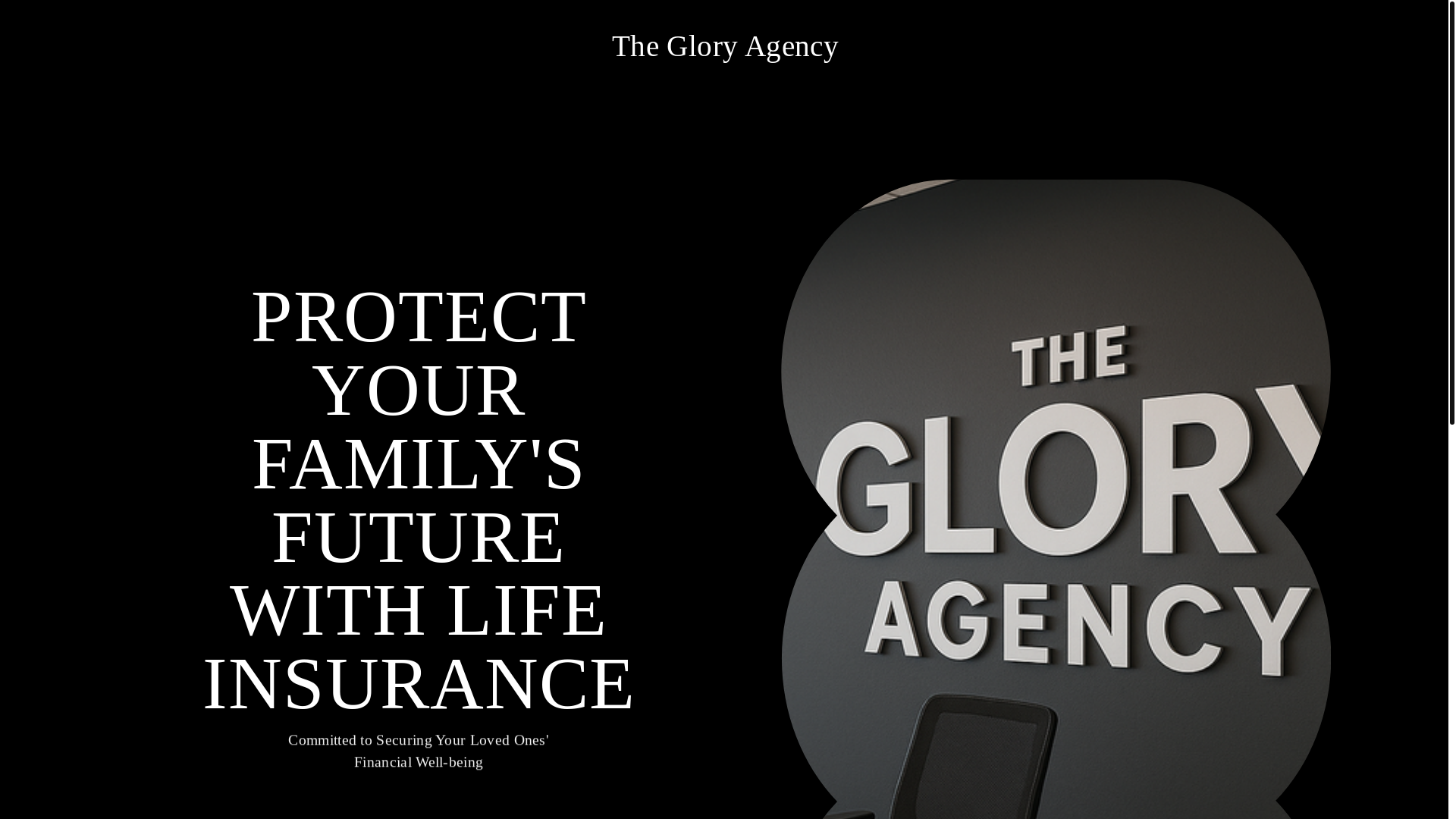 website screenshot of https://thegloryagencies.com/