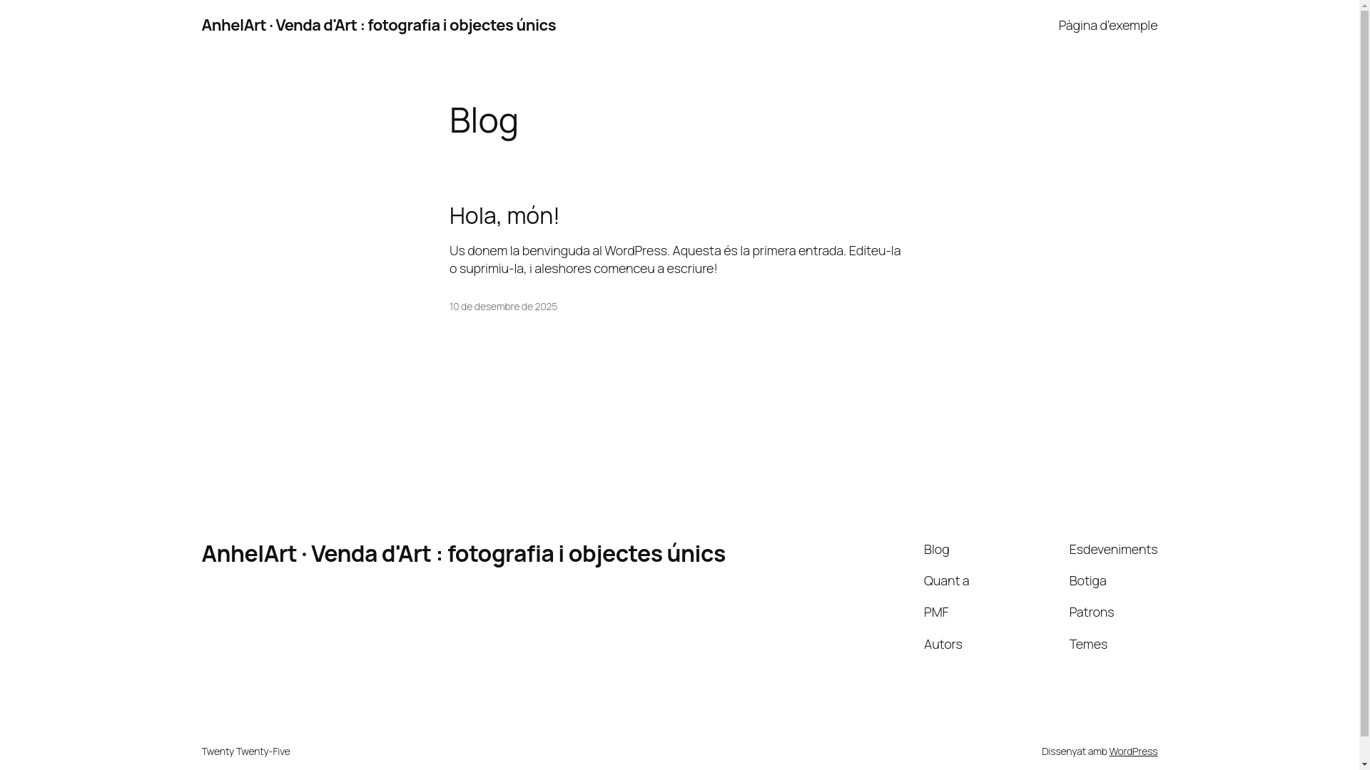 website screenshot of https://anhelart.com/