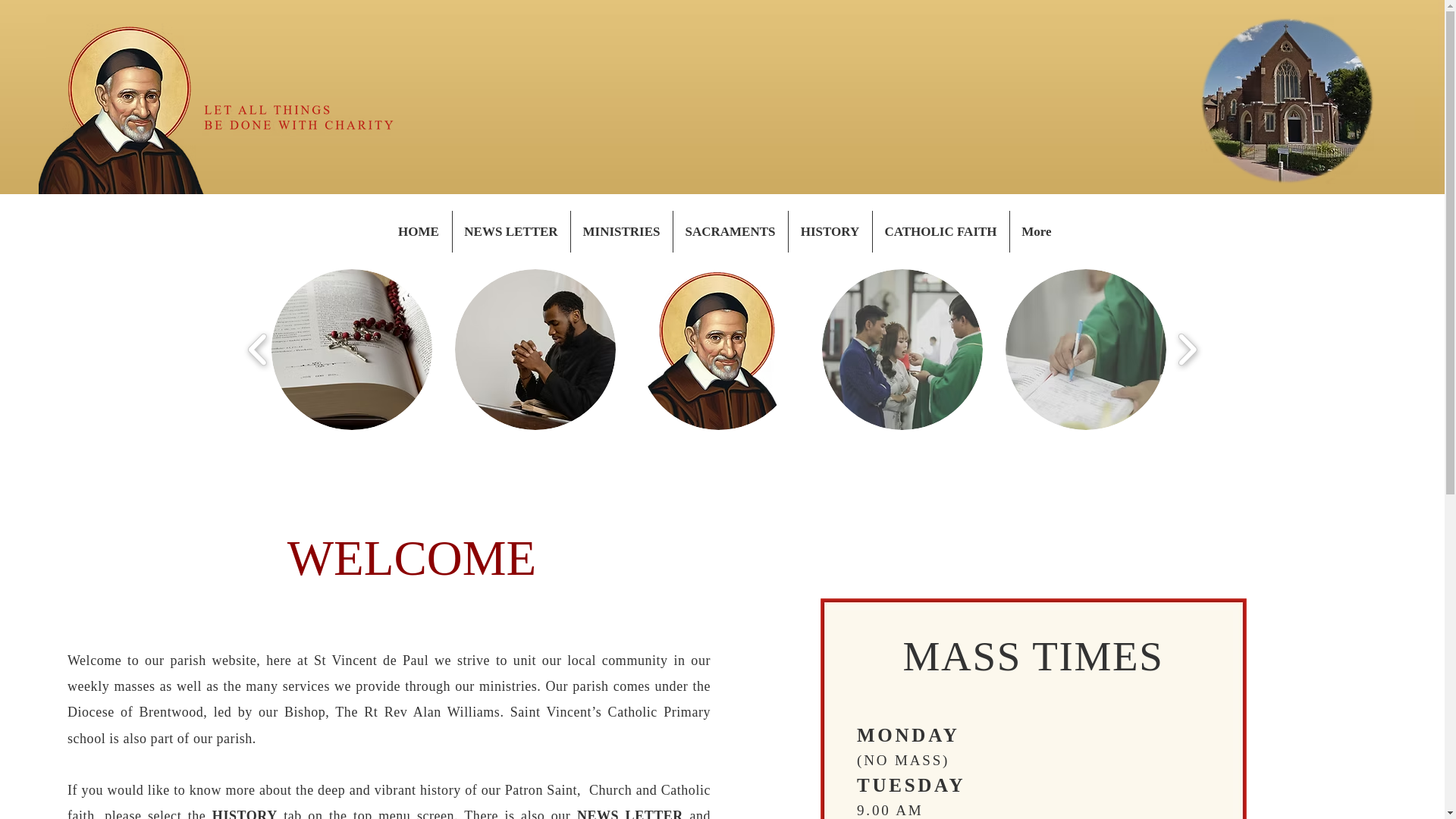 website screenshot of https://stvincent-becontree.co.uk/