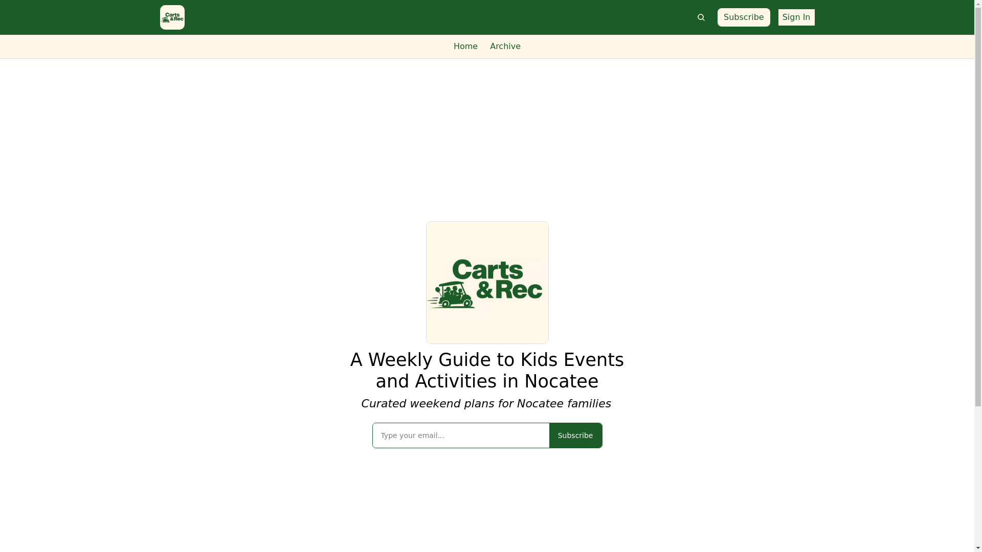 website screenshot of https://cartsandrec.com/
