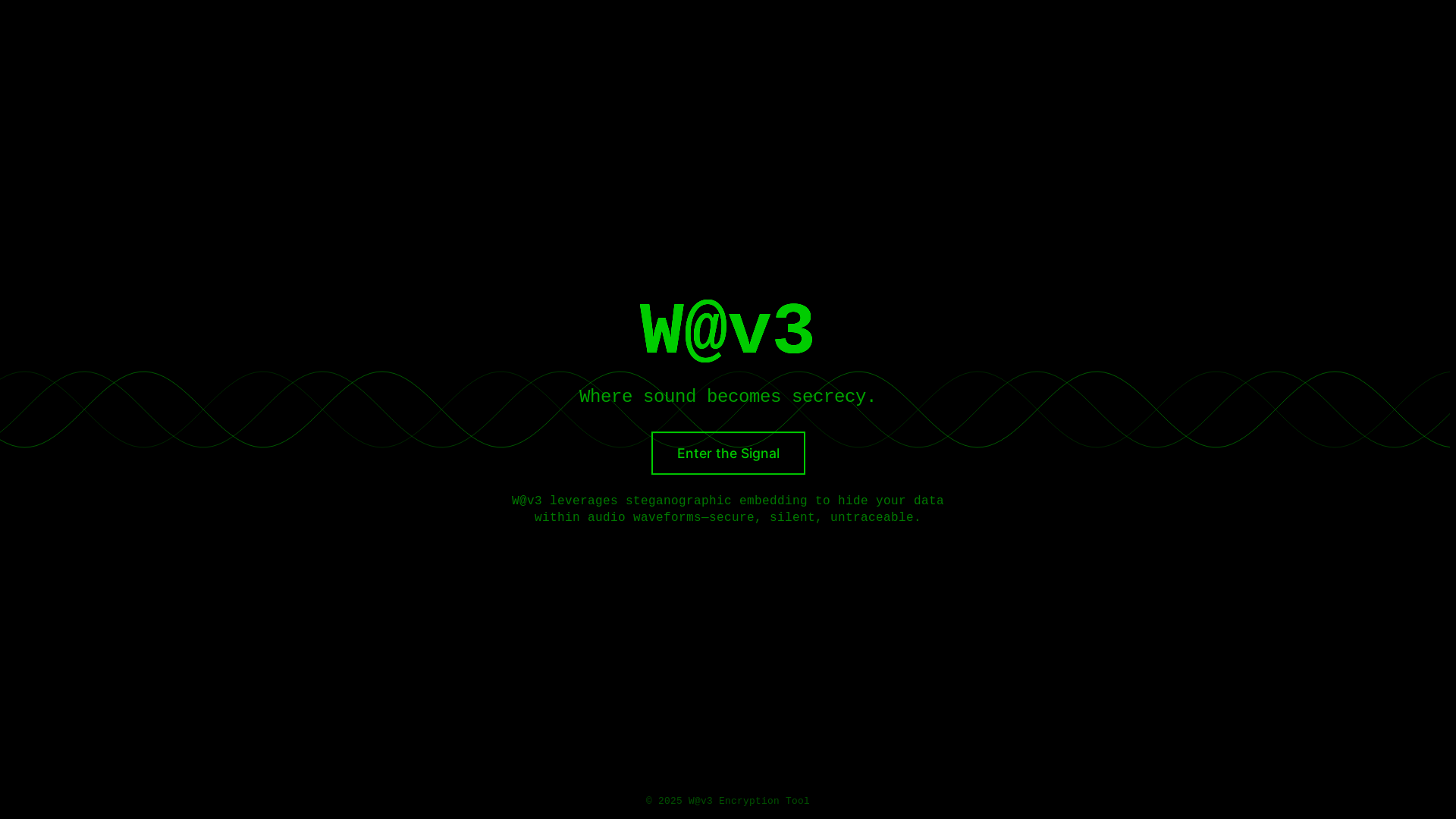 website screenshot of https://wav3-web.pages.dev/