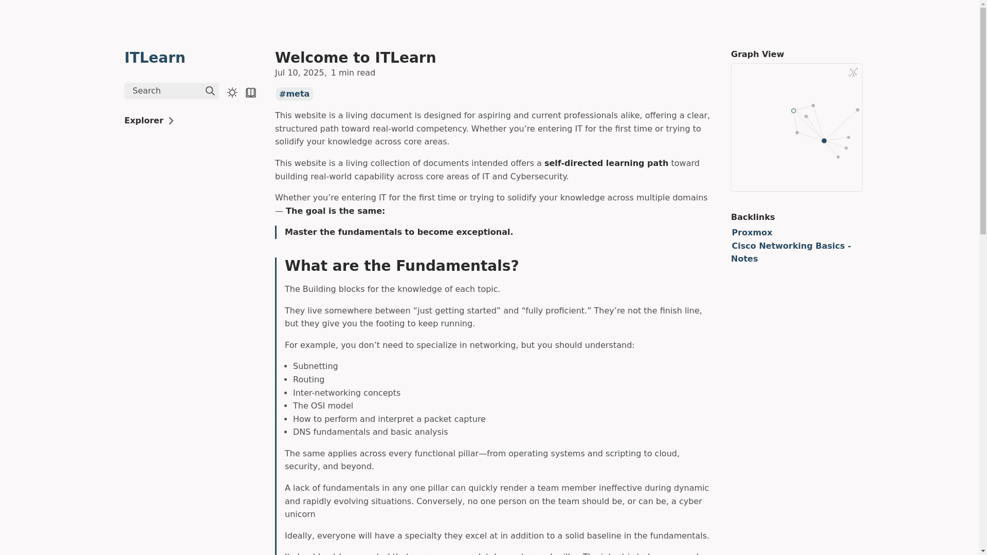 website screenshot of https://itlearn.pages.dev/