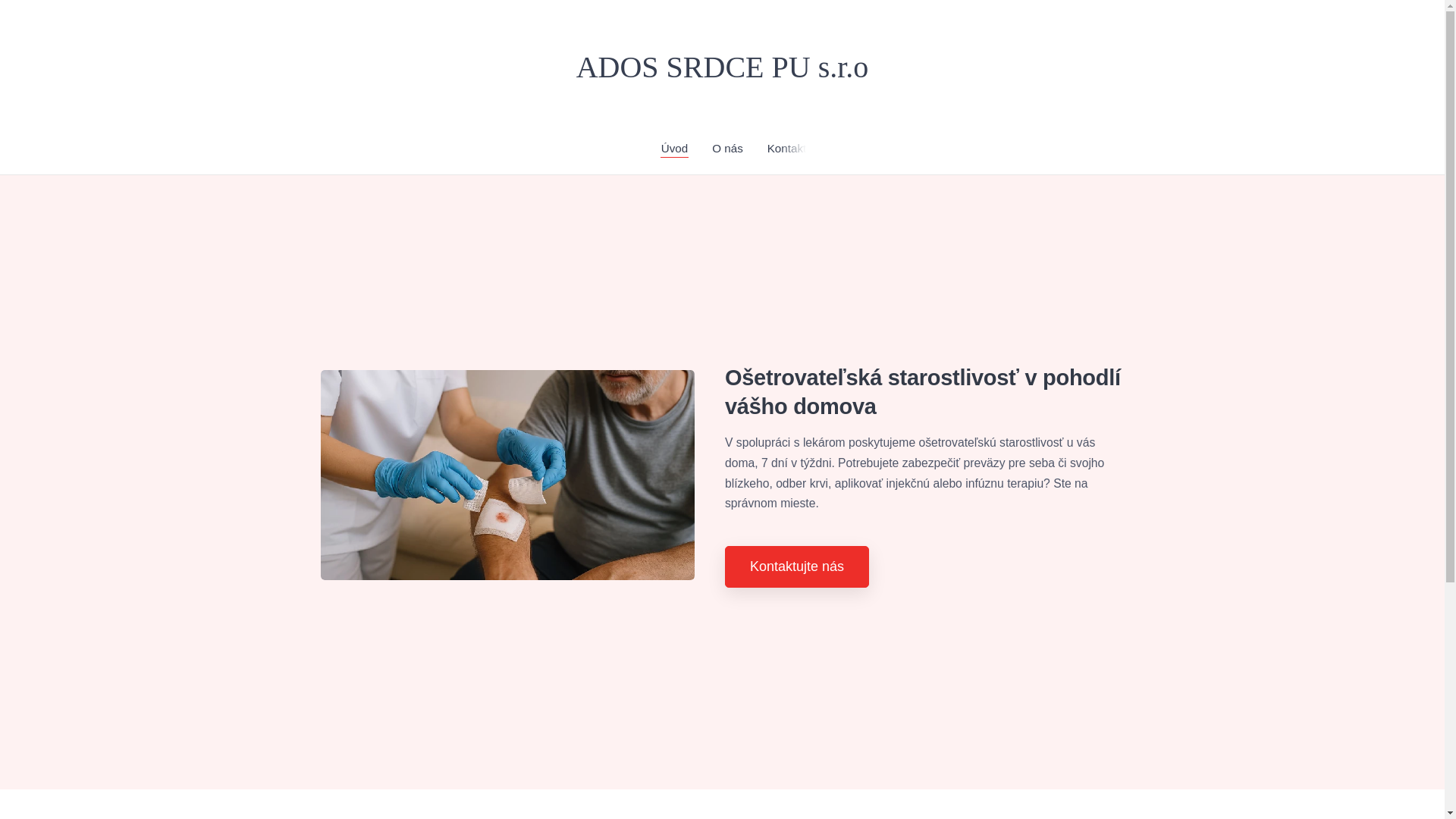 website screenshot of https://adossrdce.sk/