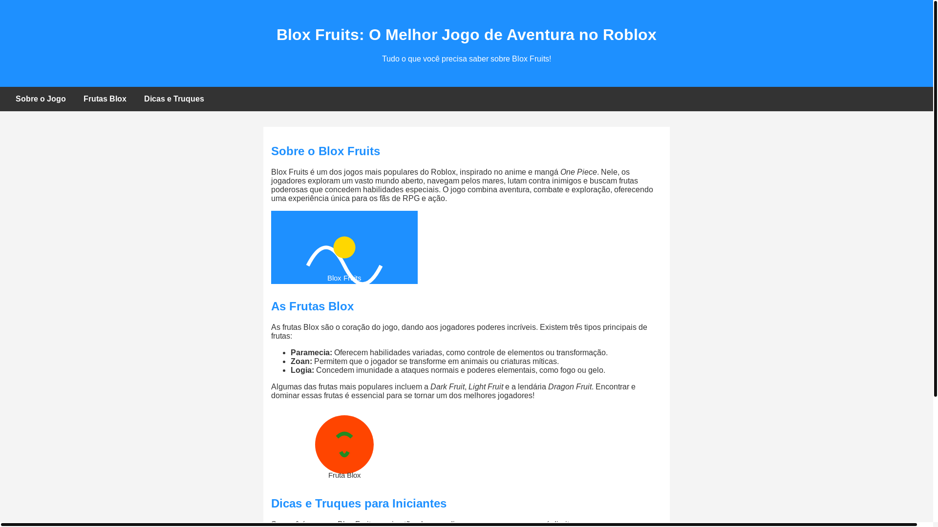 website screenshot of https://ultimateblooxfruits.shop/