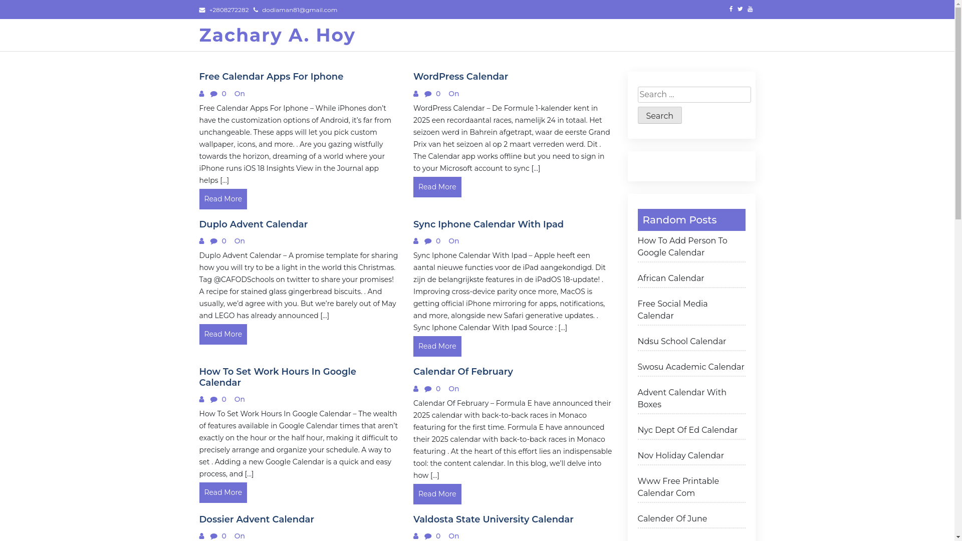 website screenshot of https://zacharyahoy.pages.dev/