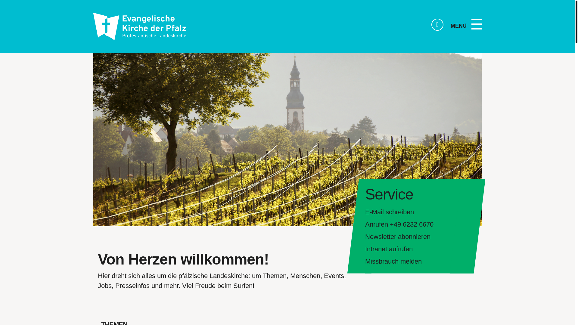website screenshot of https://evkirche-zeiskam.de/