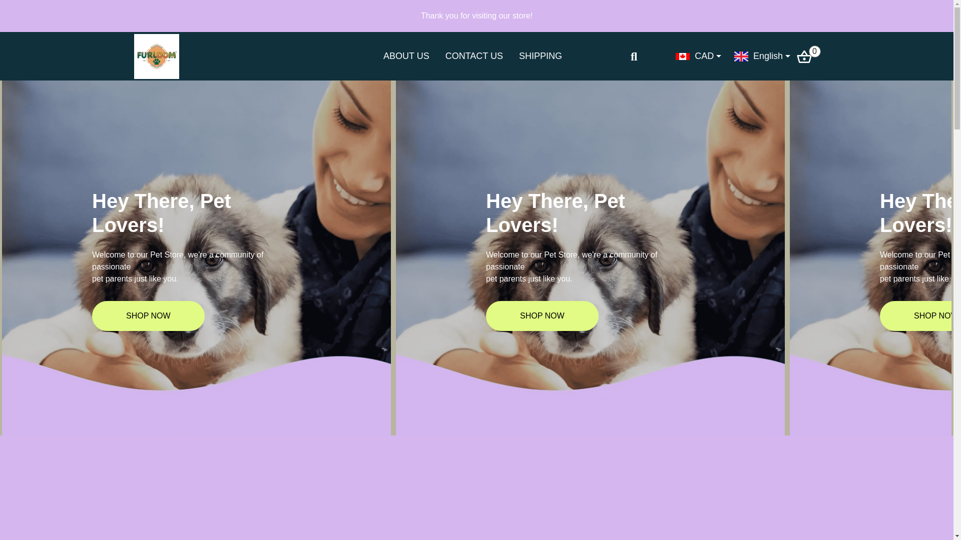 website screenshot of https://furloom.ca/