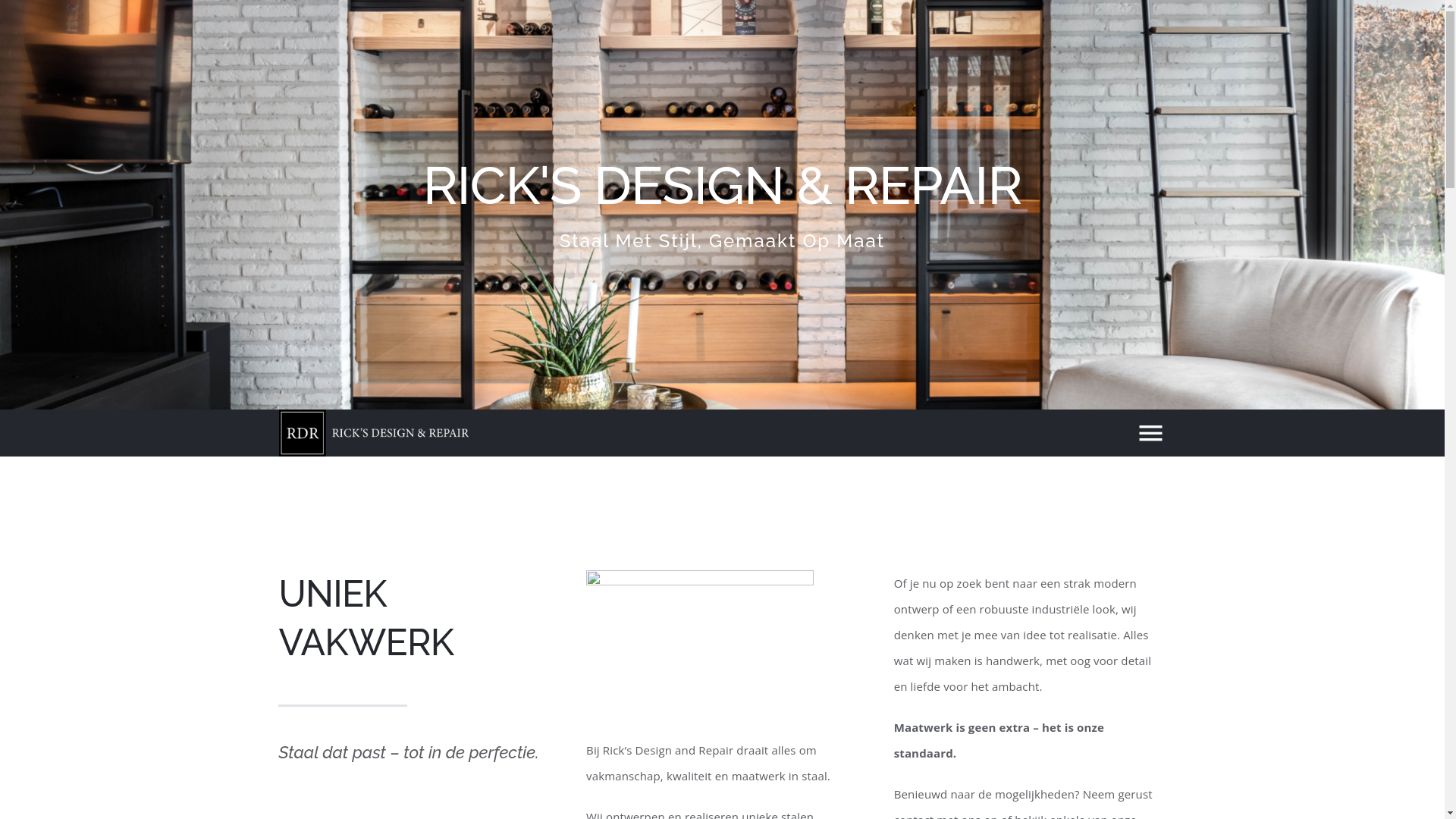 website screenshot of https://ricksdesign.be/