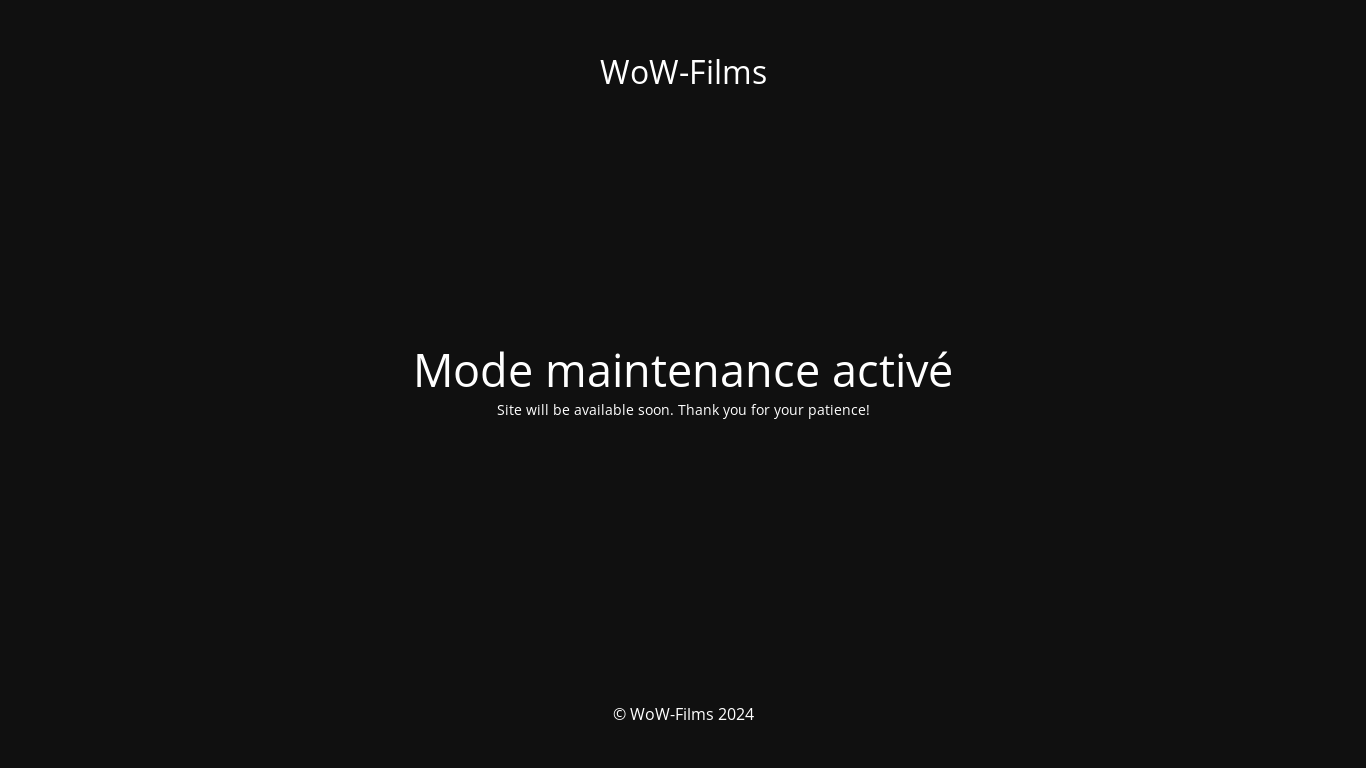 website screenshot of https://wowfilms007.space/