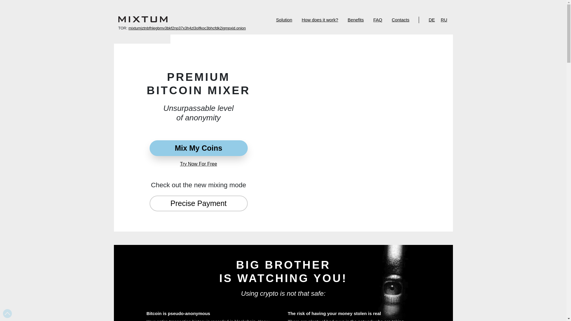 website screenshot of https://mixtim.io/
