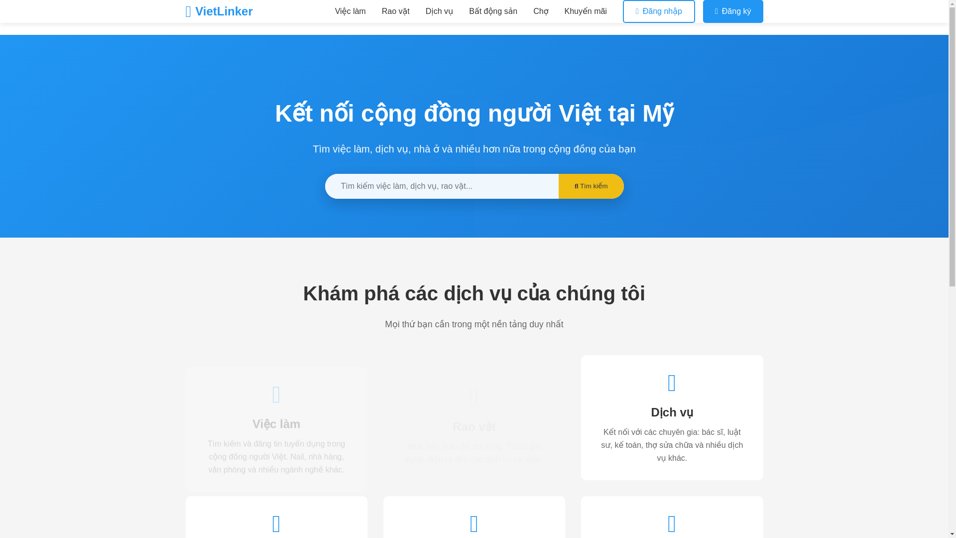 website screenshot of https://vietlinker.info/