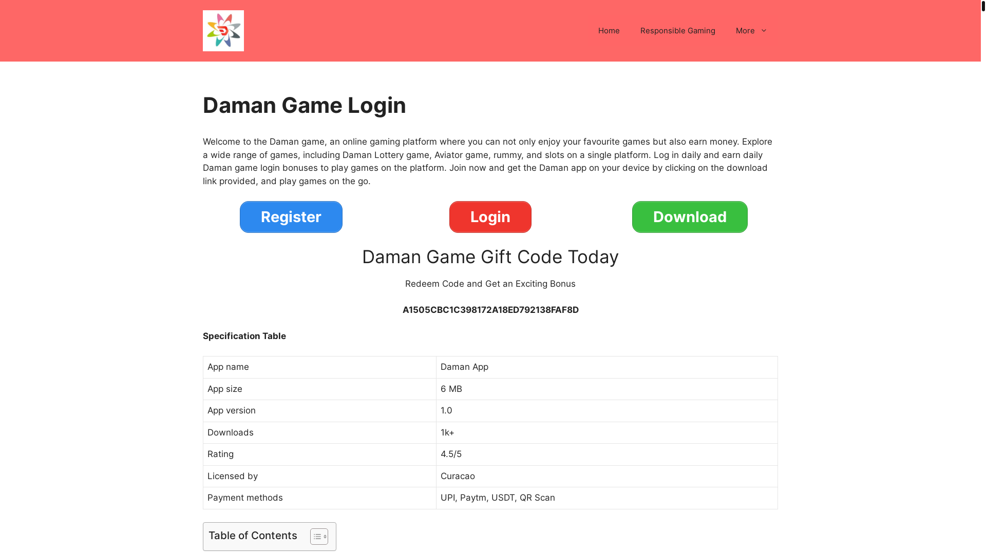 website screenshot of https://damancasino.pages.dev/