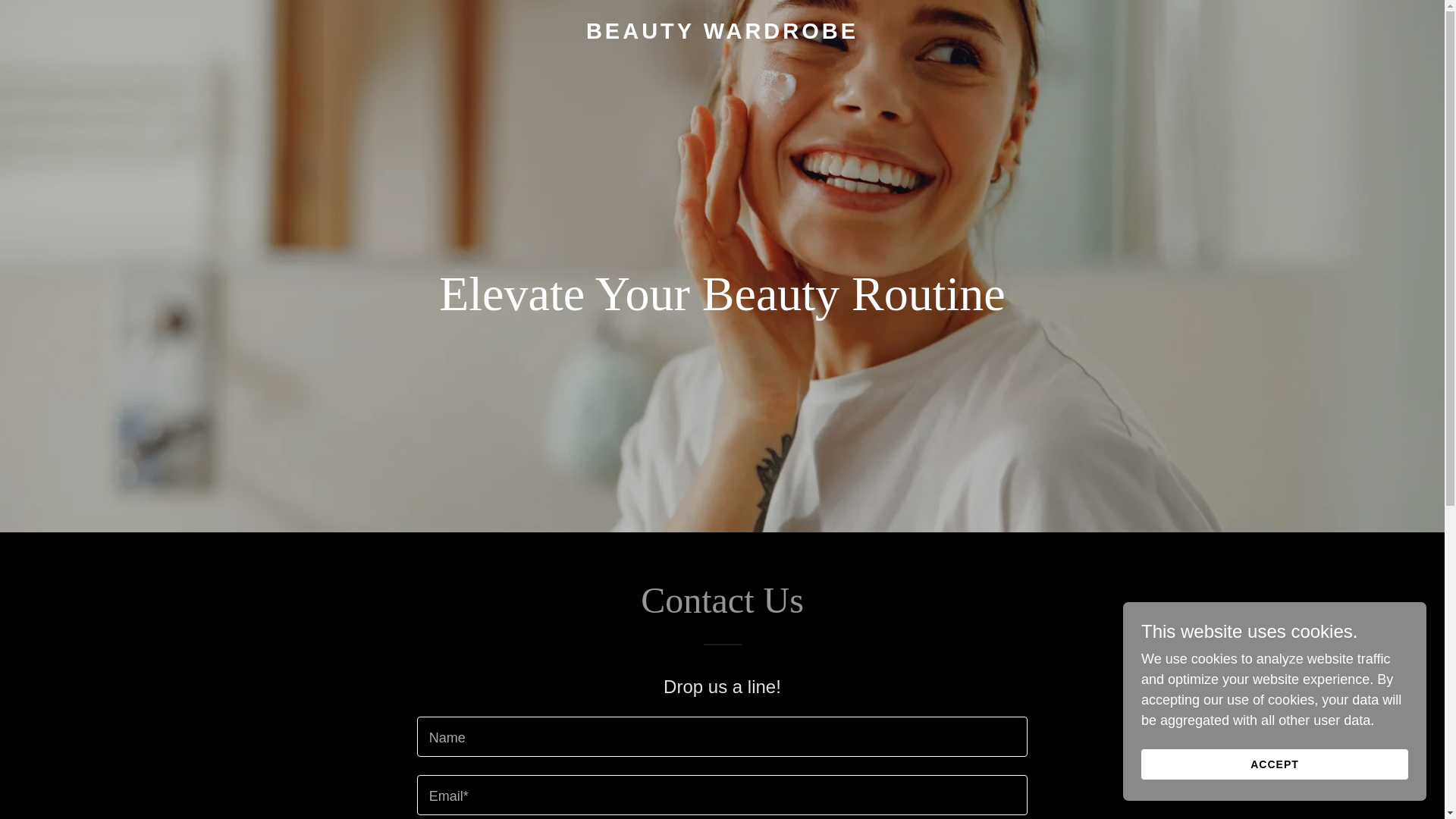 website screenshot of https://beautywardrobe.com.au/