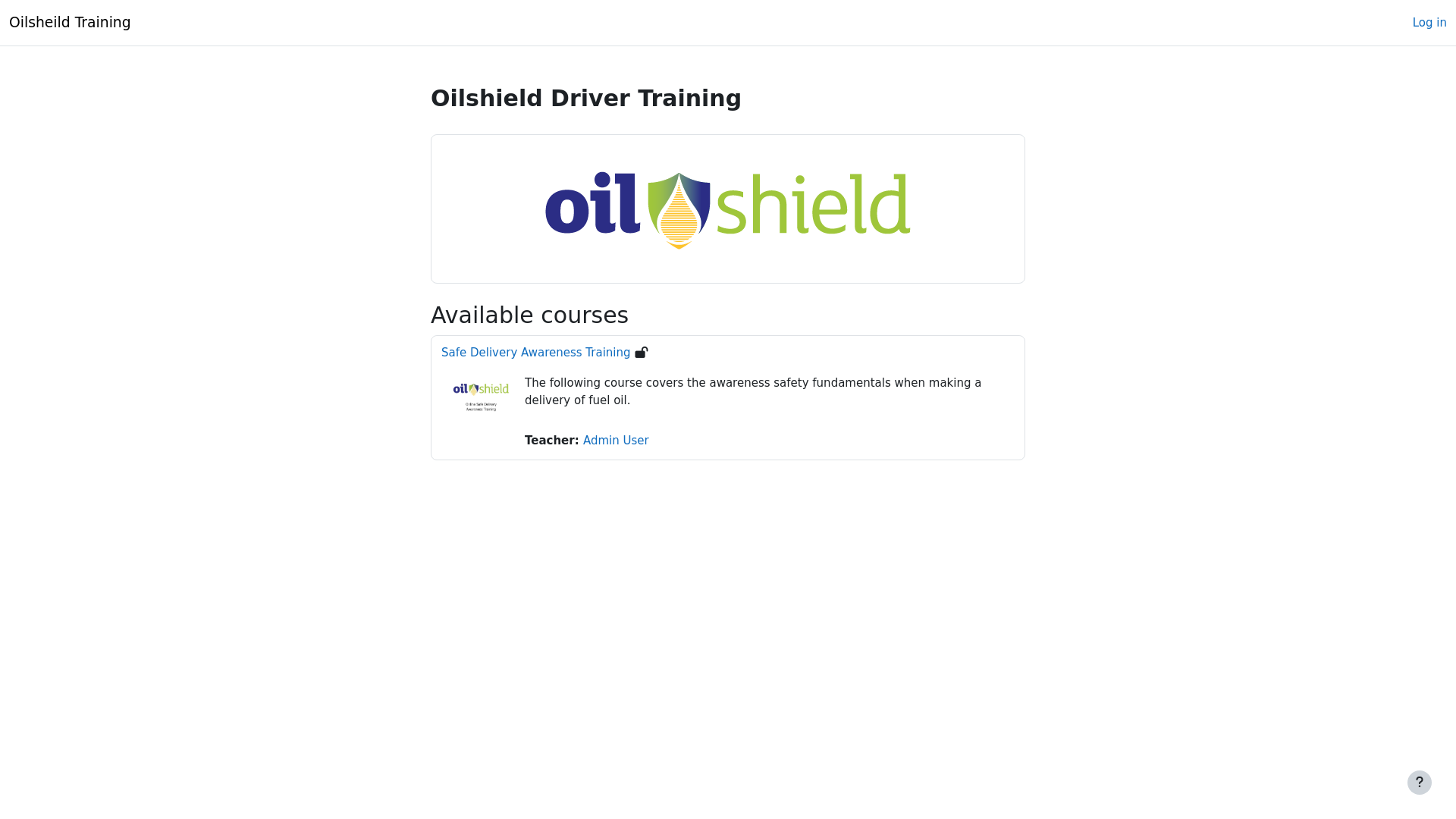 website screenshot of https://oilshieldclient.co.uk/