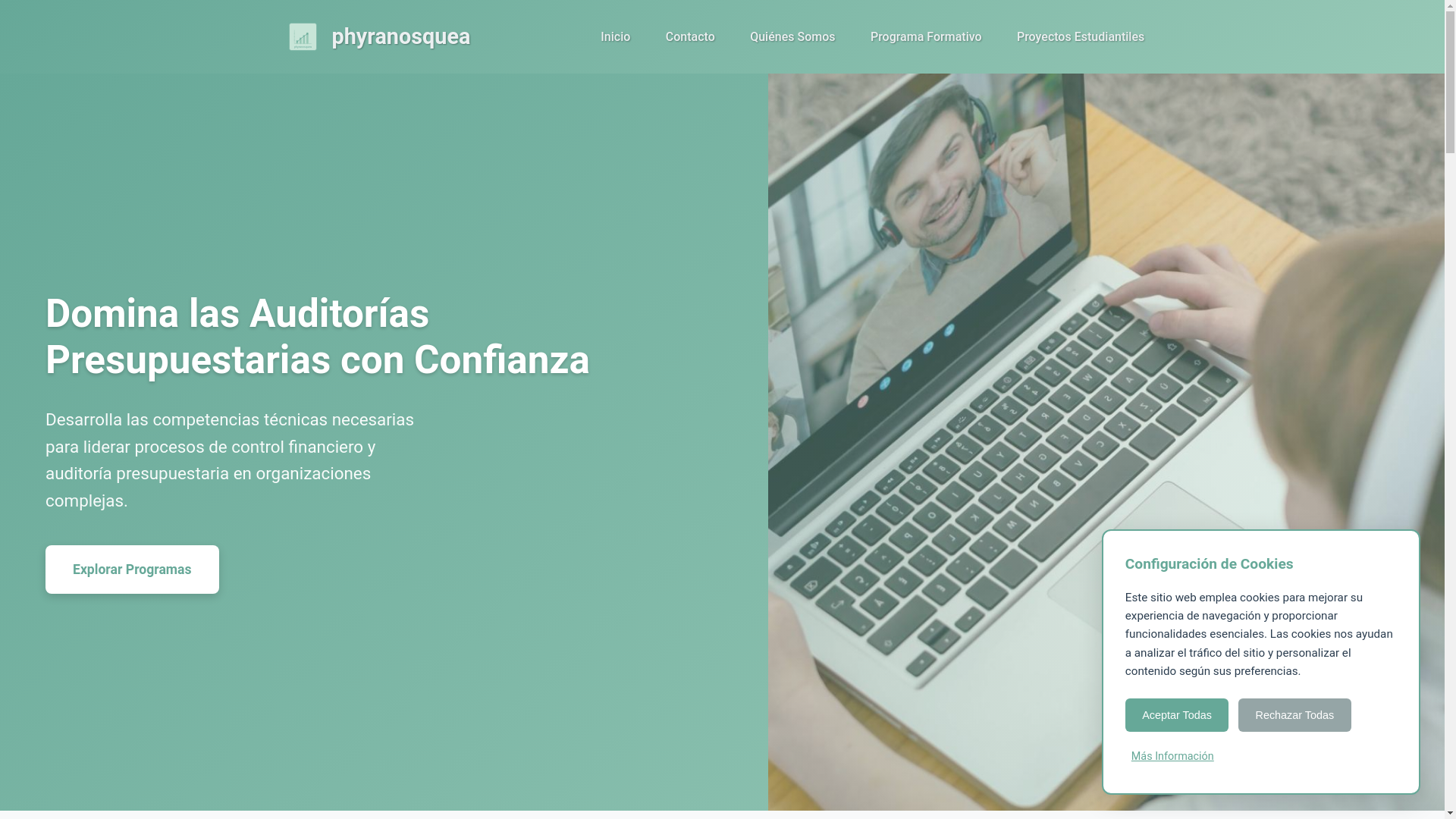 website screenshot of https://phyranosquea.com/