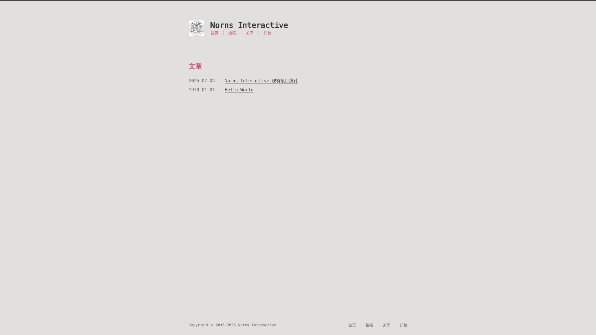 website screenshot of https://nornsinteractive.pages.dev/