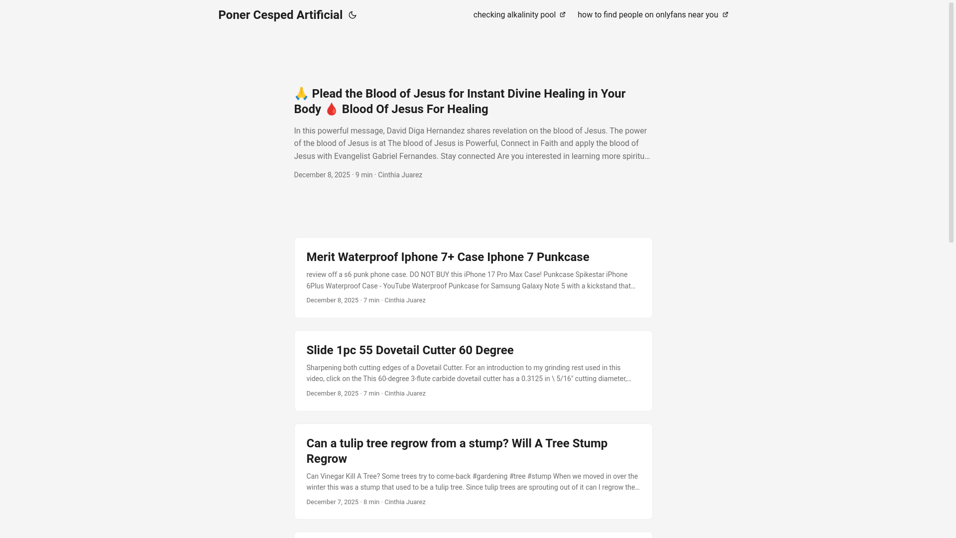 website screenshot of https://ponercespedartificial2.pages.dev/