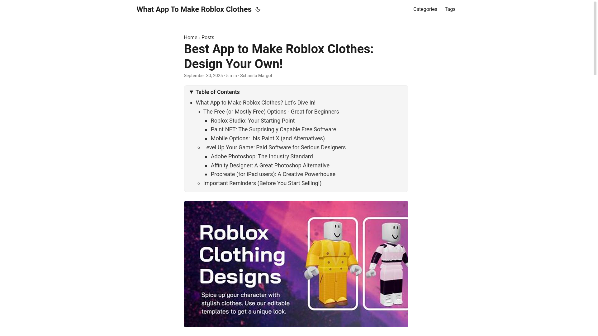 website screenshot of https://what-app-to-make-roblox-clothes.pages.dev/