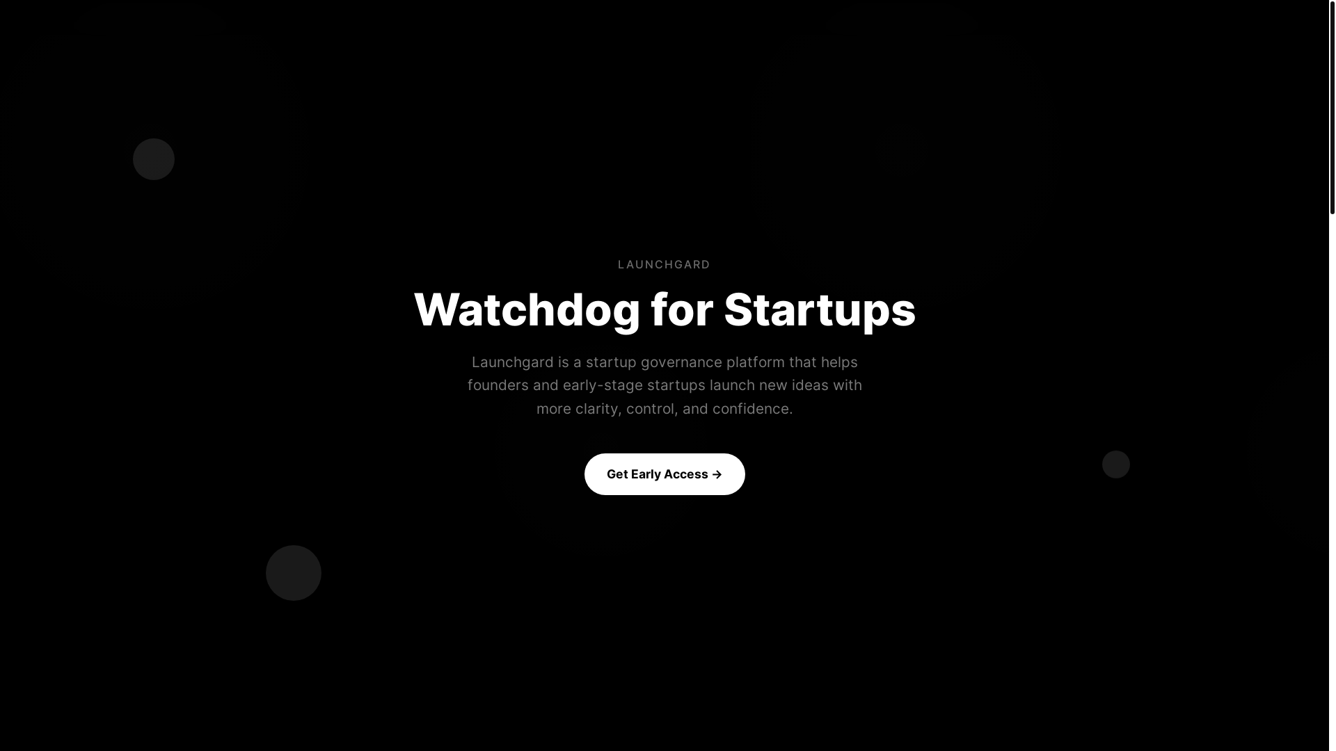 website screenshot of https://launchgard.com/
