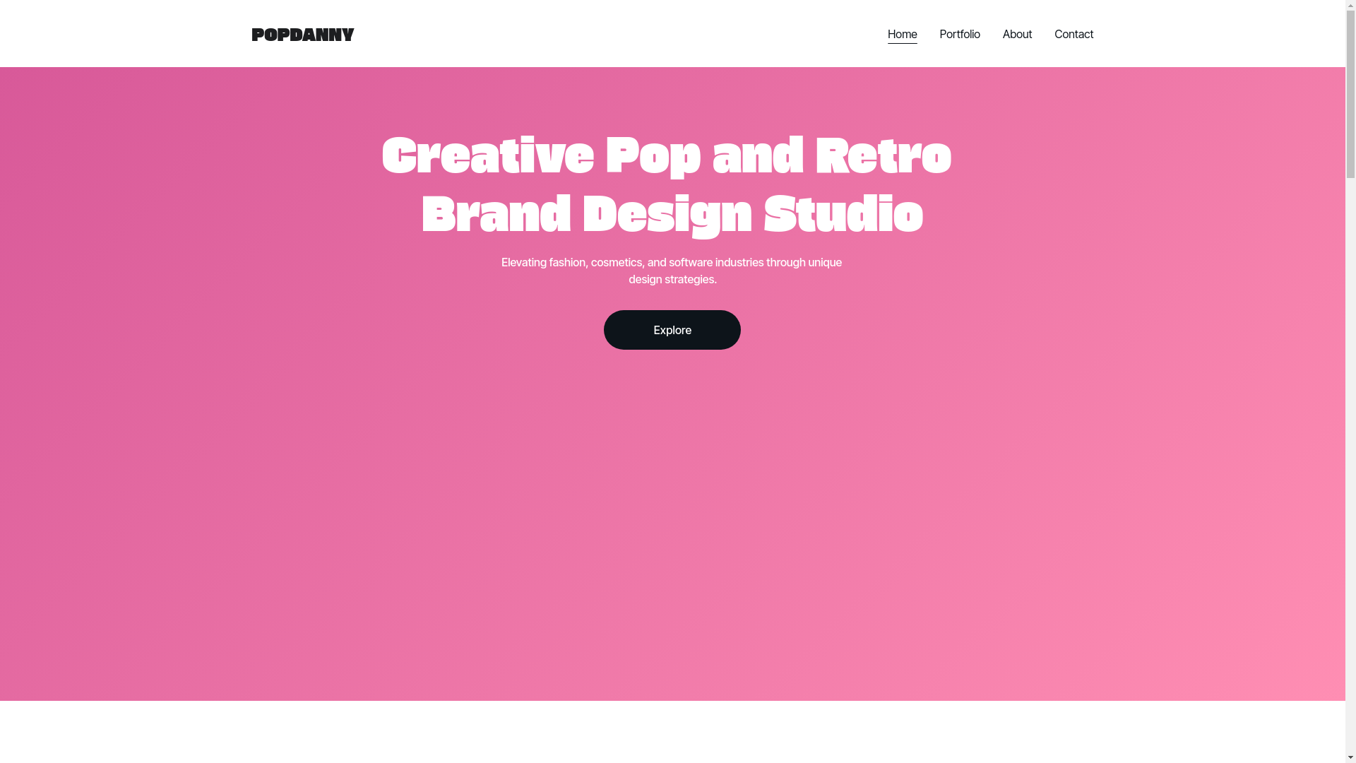 website screenshot of https://popdanny.com/