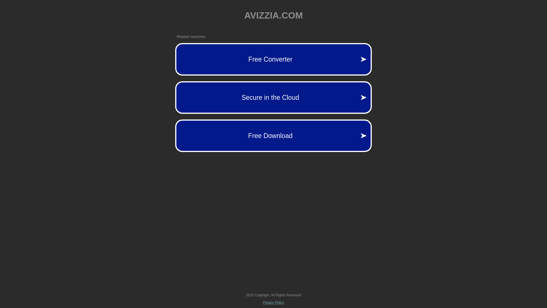 website screenshot of https://avizzia.com/