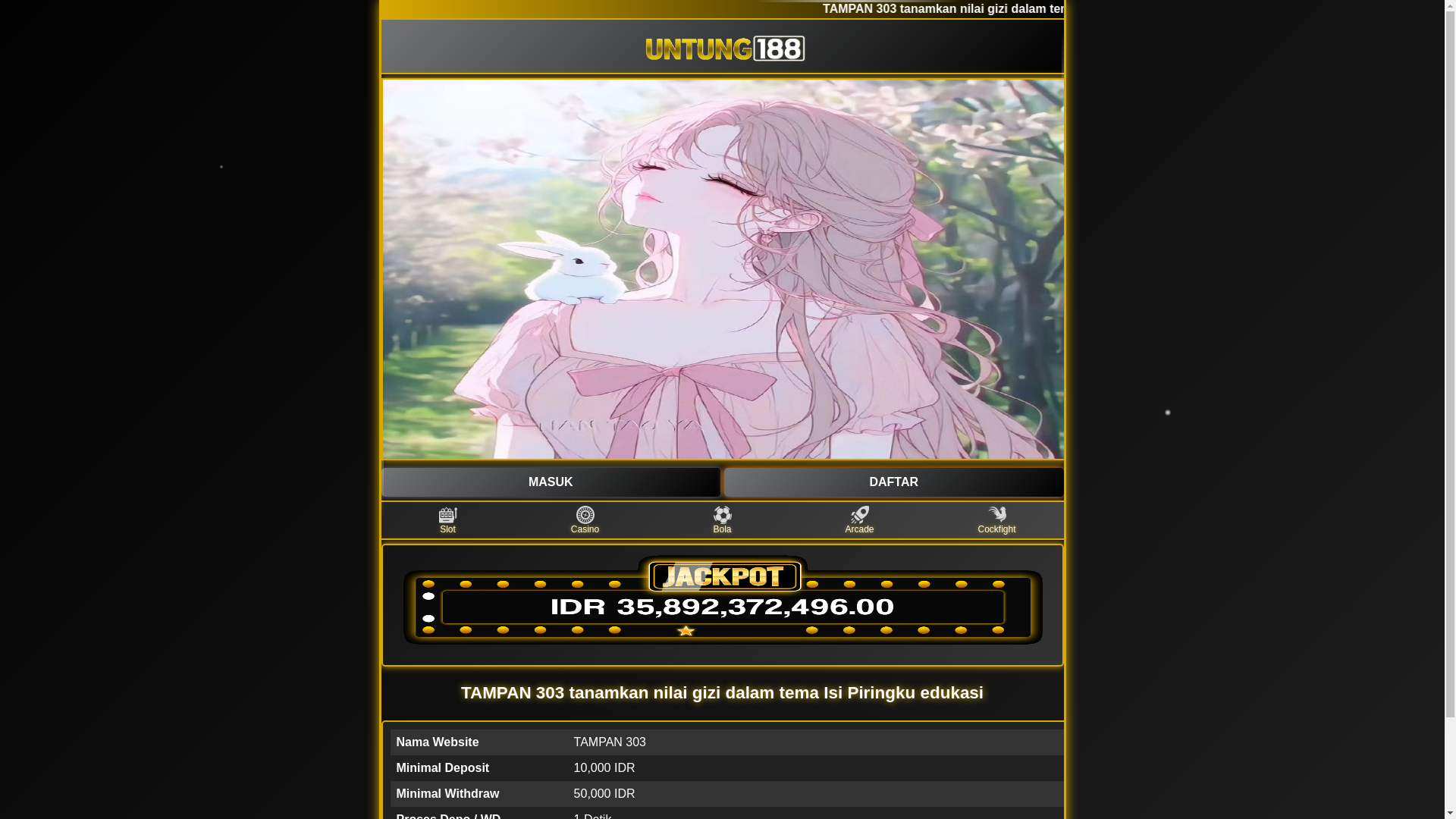 website screenshot of https://tampan303-at4.pages.dev/