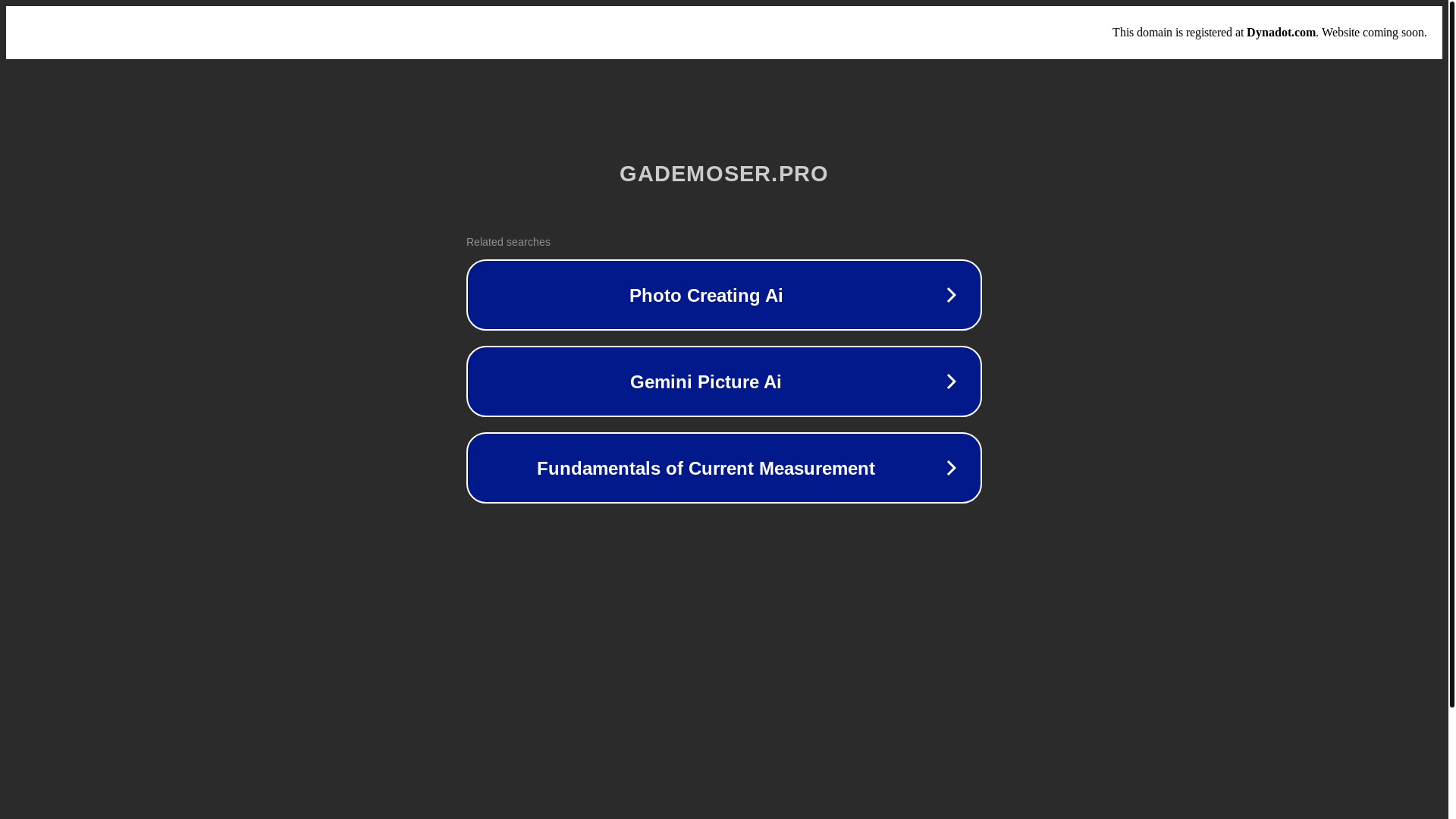 website screenshot of https://gademoser.pro/