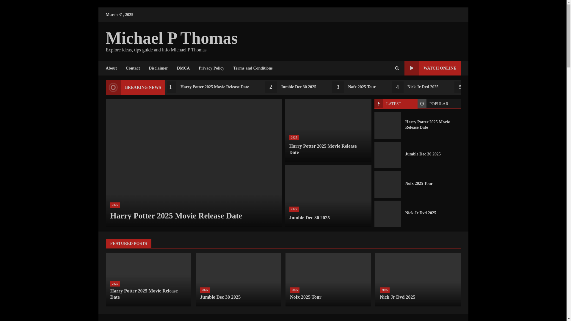 website screenshot of https://michaelpthomasp.pages.dev/